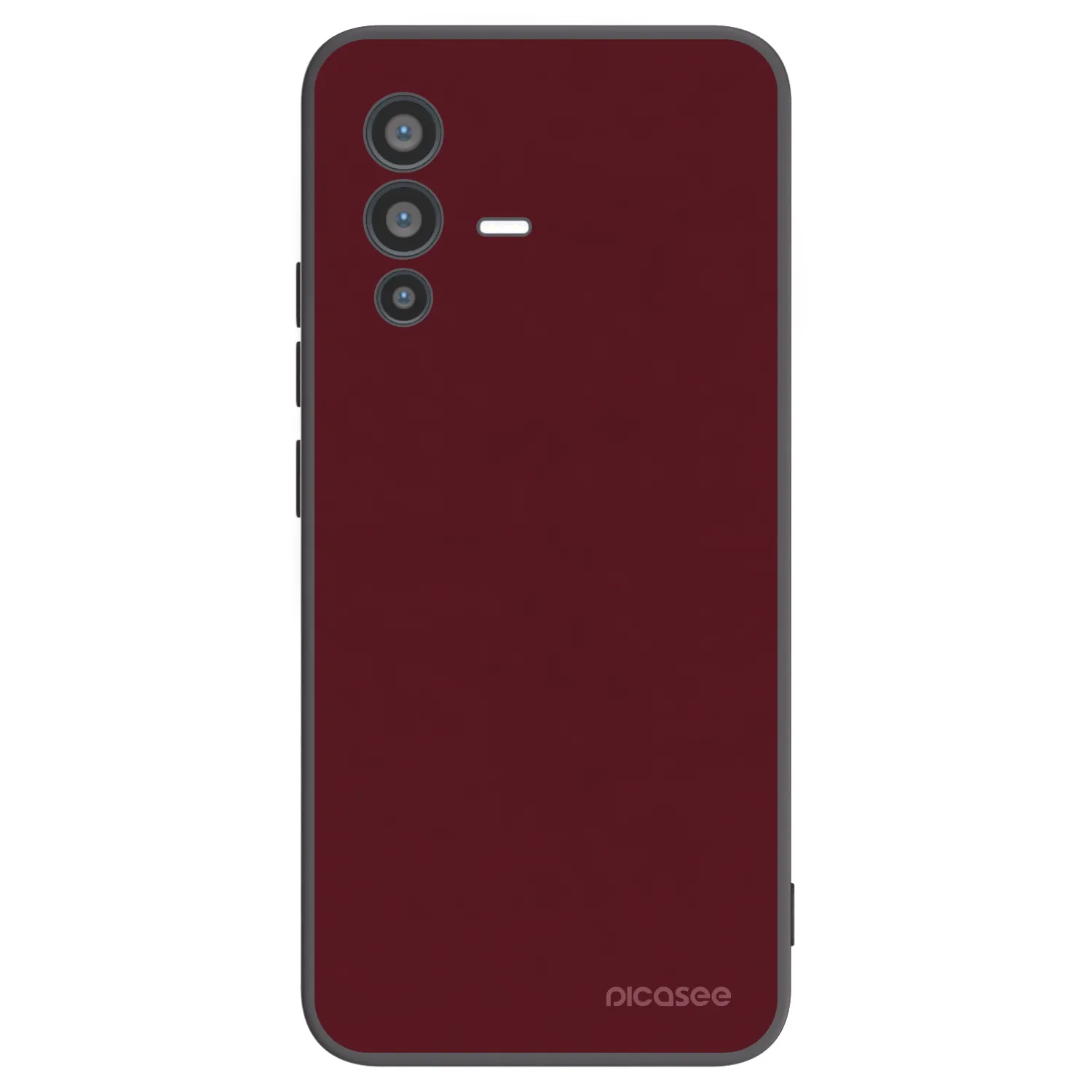 Picasee silikónový čierny obal pre Vivo V23 5G - Burgundy red