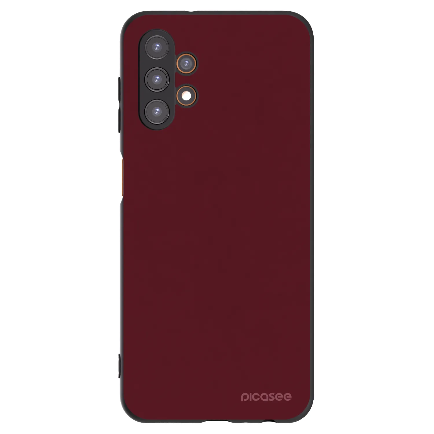 Picasee silikónový čierny obal pre Samsung Galaxy A13 4G A135 - Burgundy red