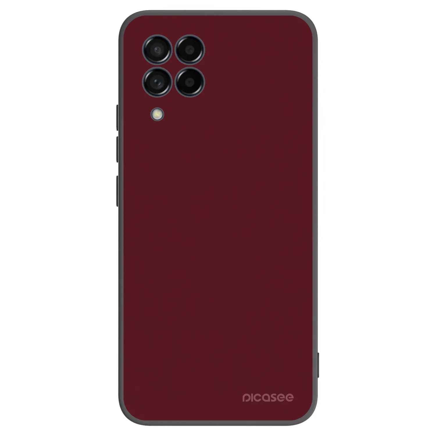 Picasee silikónový čierny obal pre Samsung Galaxy M53 5G - Burgundy red