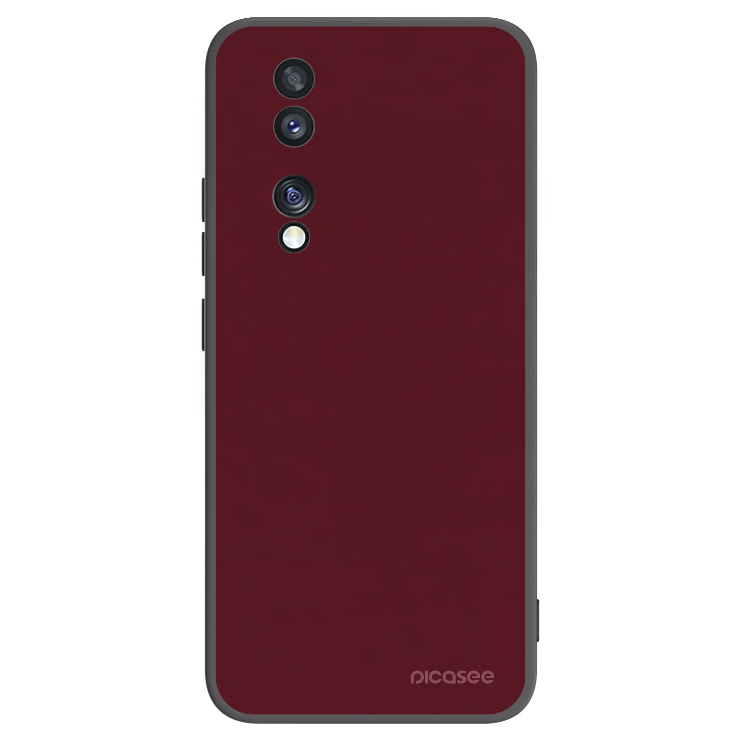 Picasee silikónový čierny obal pre Honor 70 - Burgundy red