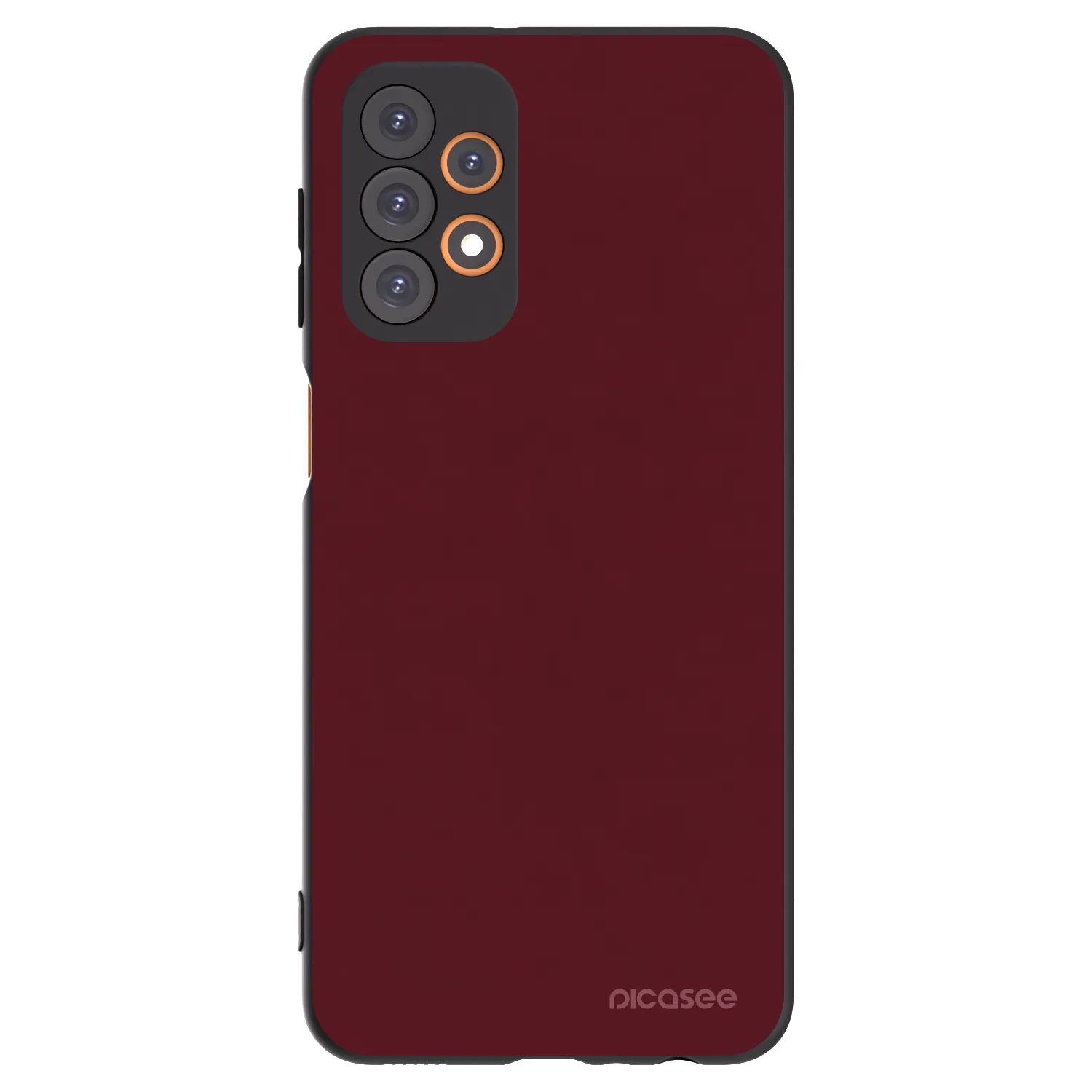 Picasee silikónový čierny obal pre Samsung Galaxy A23 A235F 4G - Burgundy red