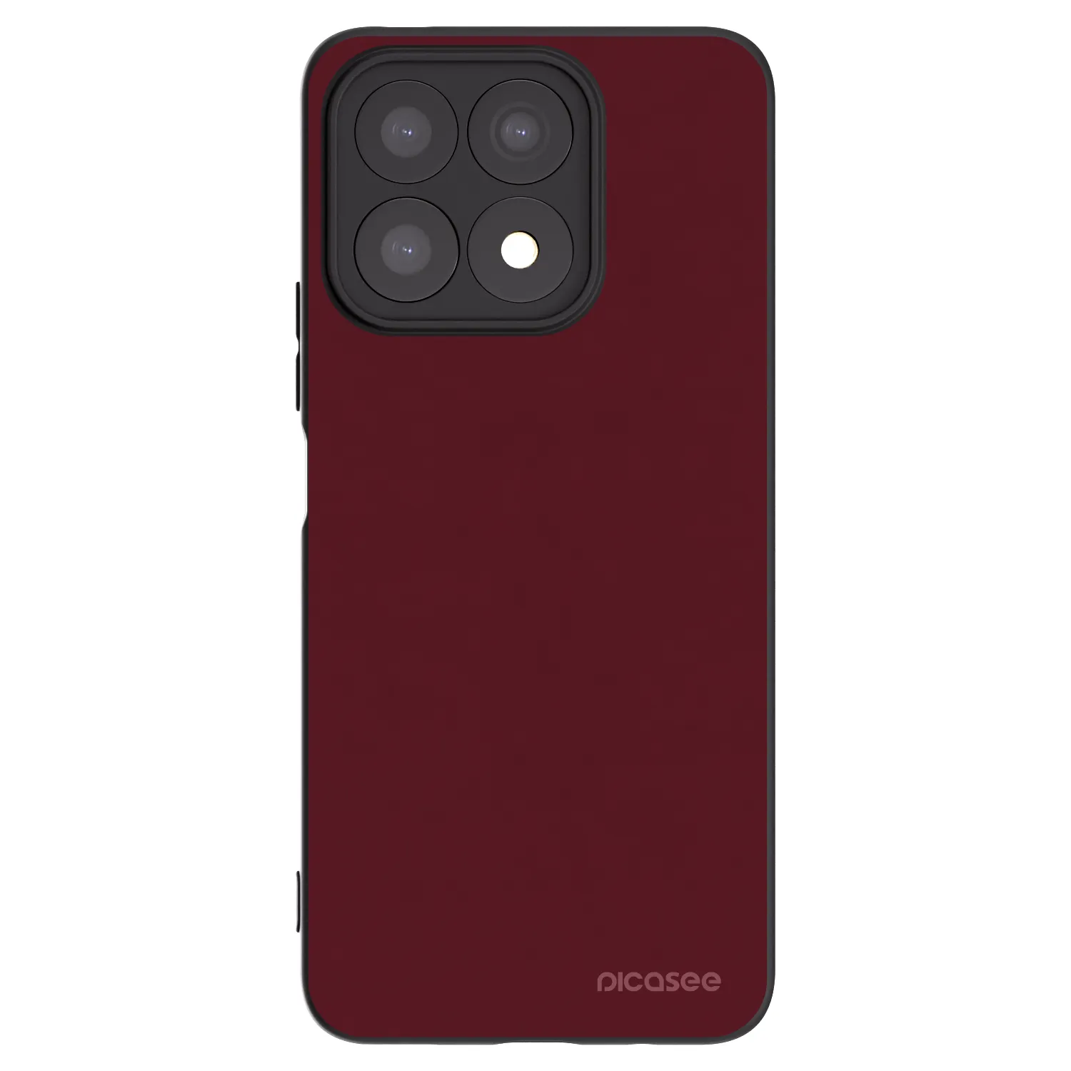 Picasee silikónový čierny obal pre Honor X8a - Burgundy red