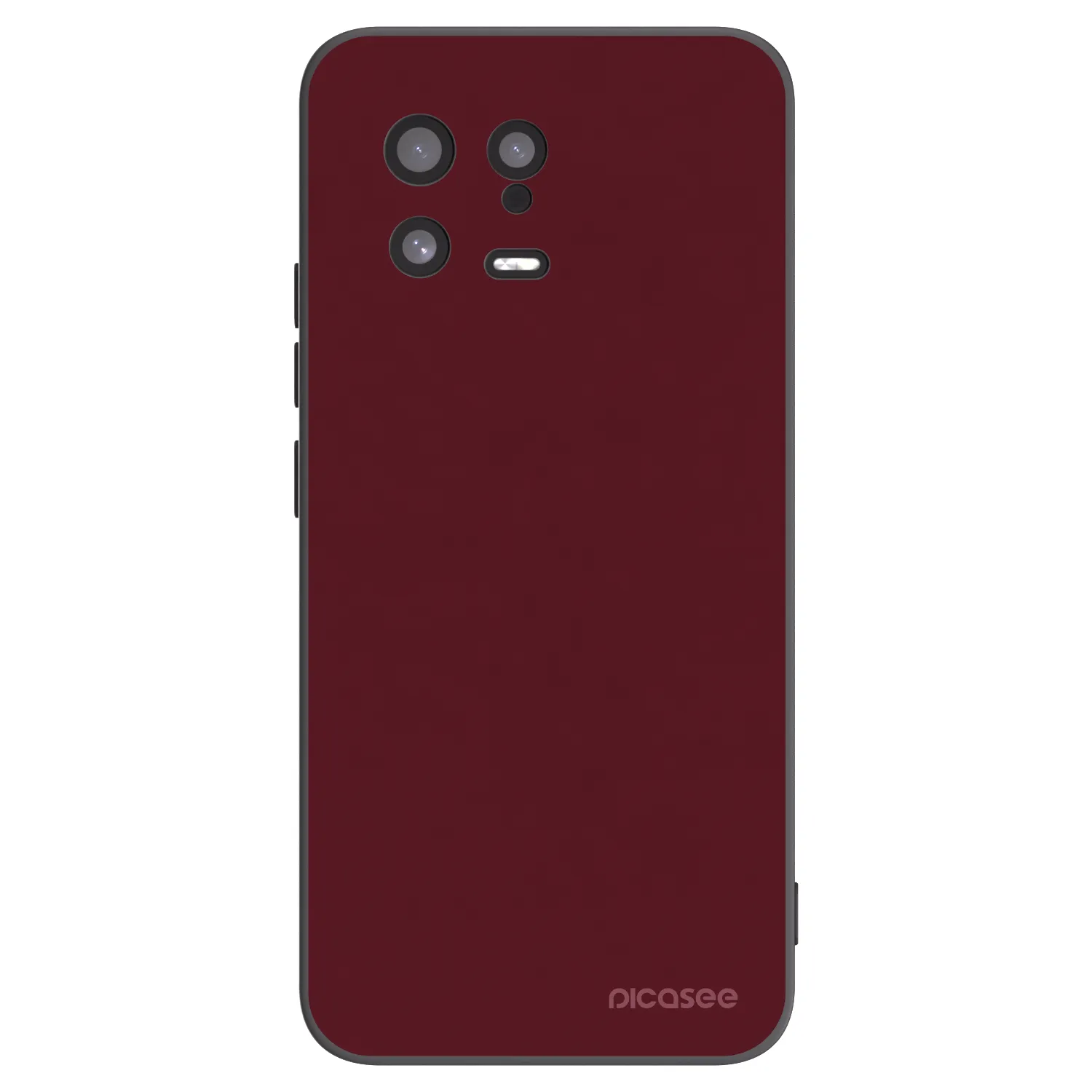 Picasee silikónový čierny obal pre Xiaomi 13 - Burgundy red