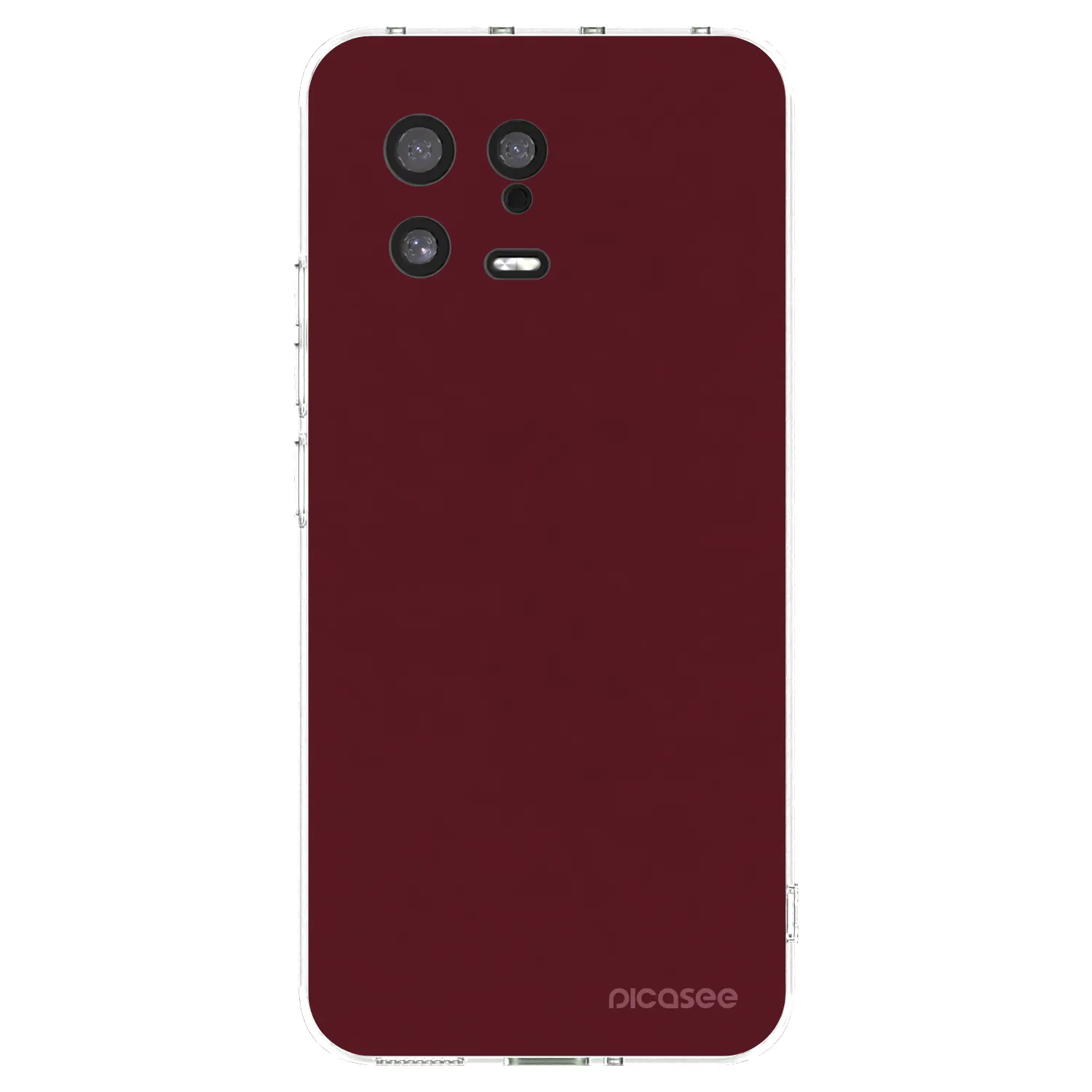 Picasee silikónový prehľadný obal pre Xiaomi 13 - Burgundy red
