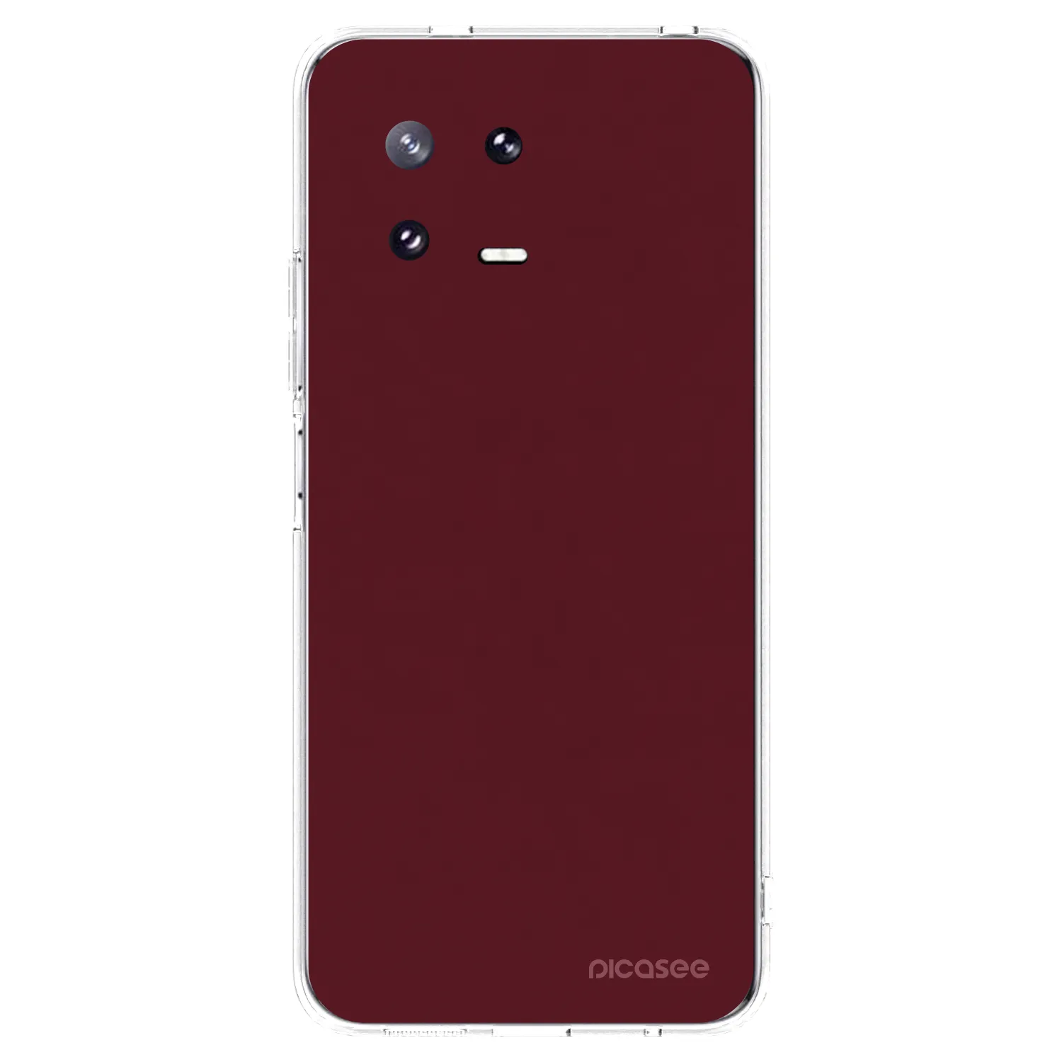 Picasee silikónový prehľadný obal pre Xiaomi 13 Pro - Burgundy red