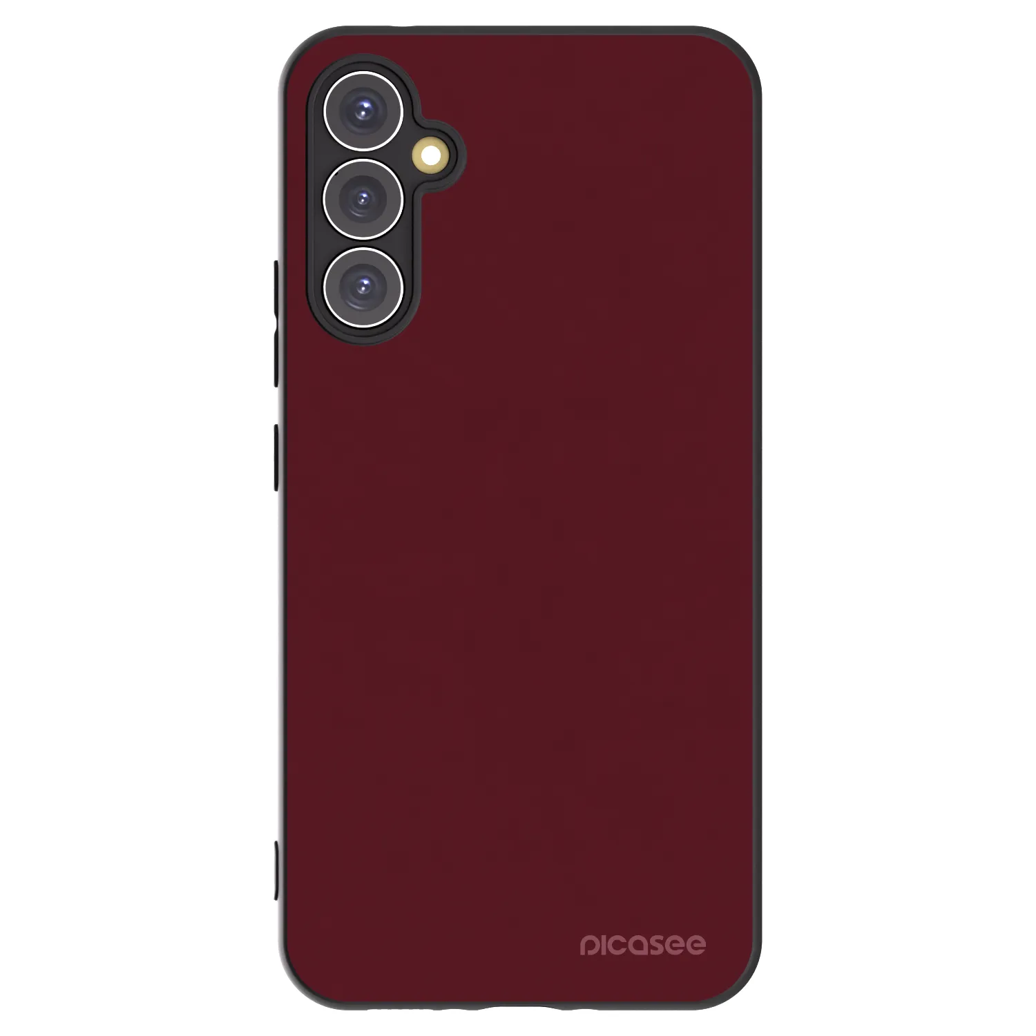 Picasee silikónový čierny obal pre Samsung Galaxy A34 5G A346B - Burgundy red