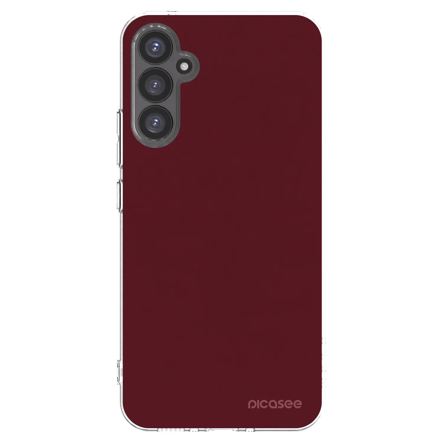 Picasee silikónový prehľadný obal pre Samsung Galaxy A34 5G A346B - Burgundy red