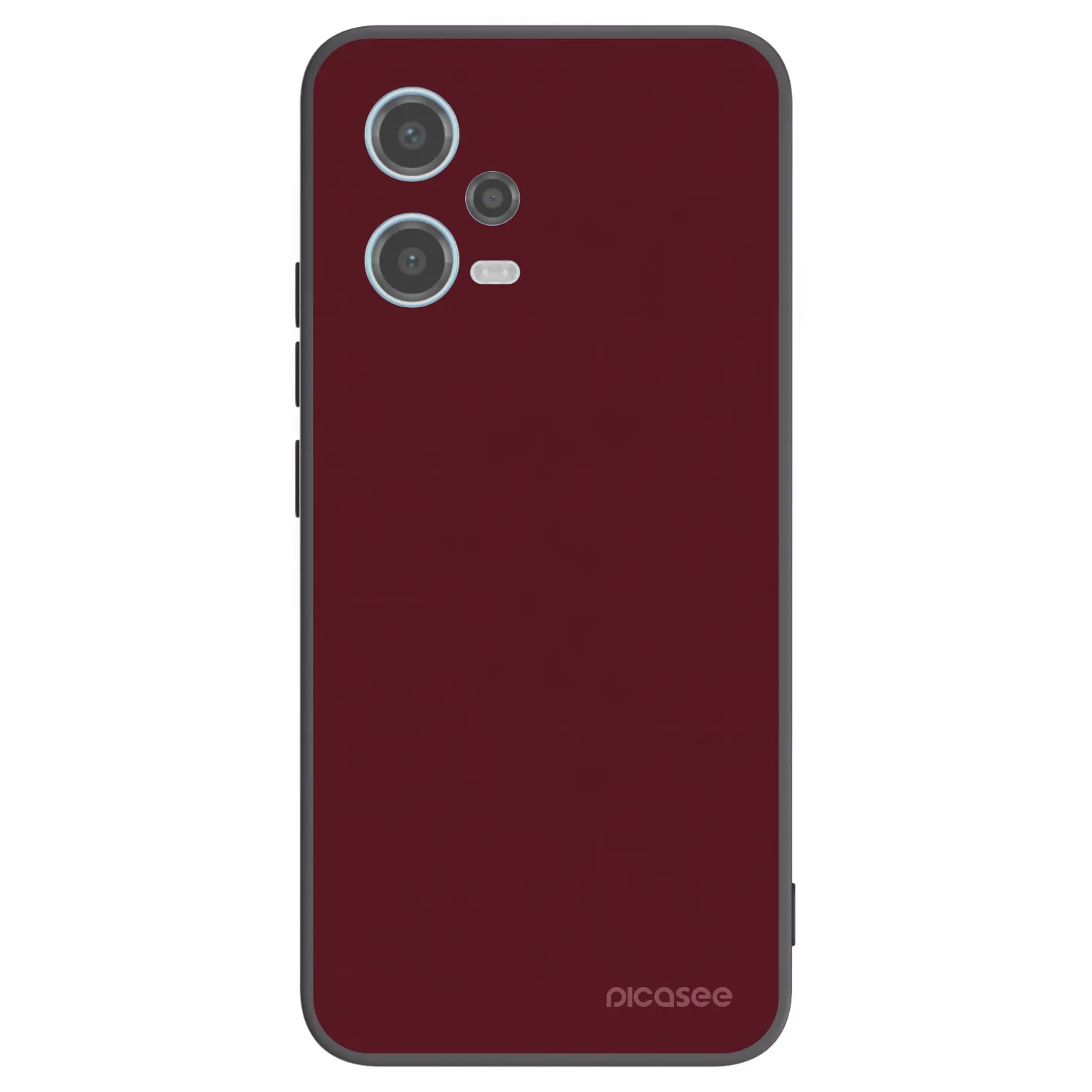Picasee silikónový čierny obal pre Xiaomi Redmi Note 12 5G - Burgundy red