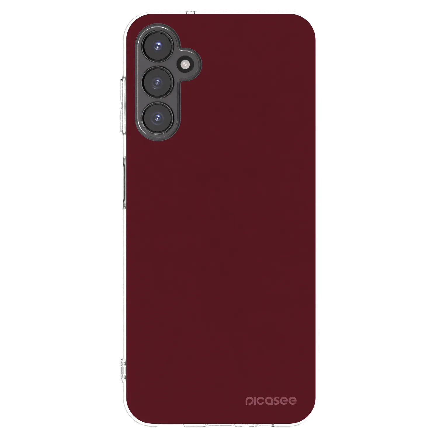 Picasee silikónový prehľadný obal pre Samsung Galaxy A14 5G A146P - Burgundy red