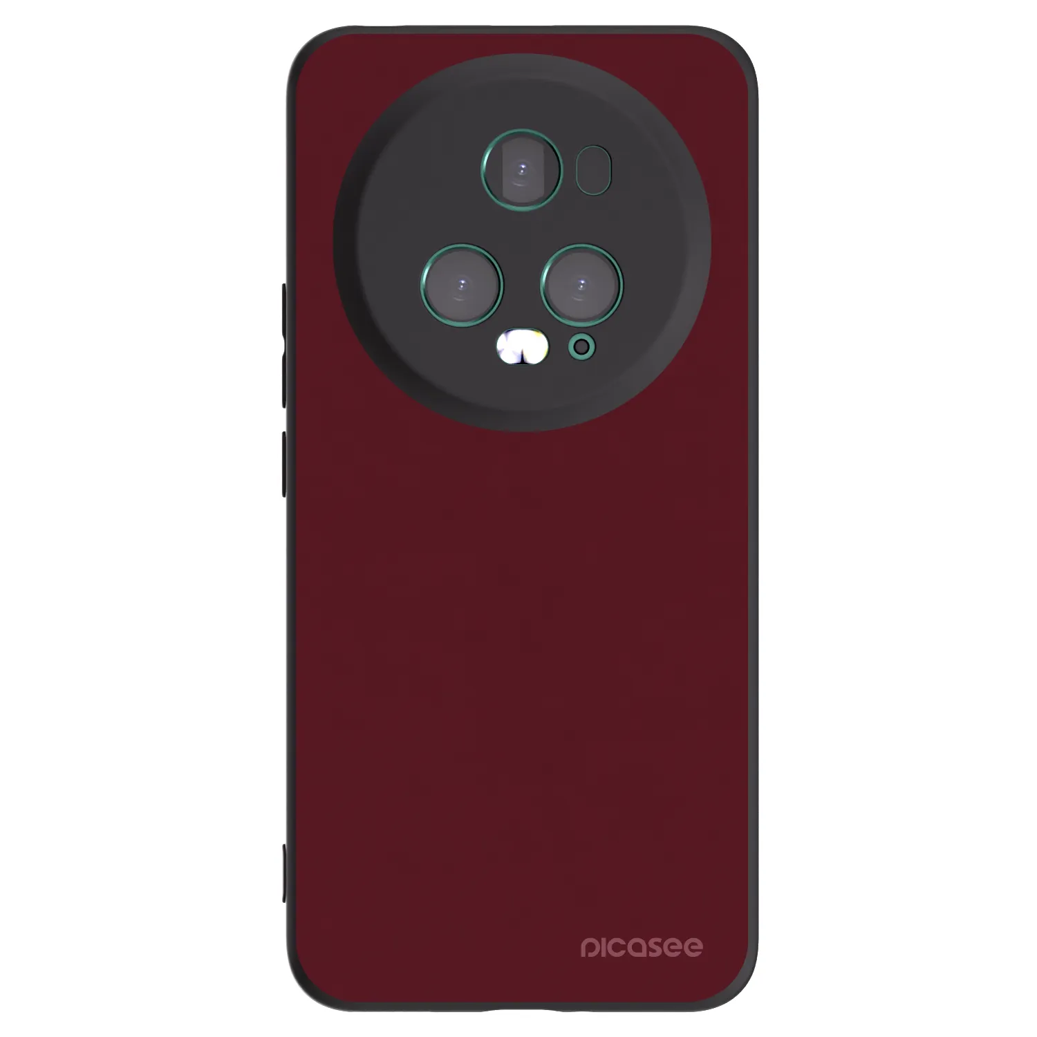 Picasee silikónový čierny obal pre Honor Magic5 Pro - Burgundy red