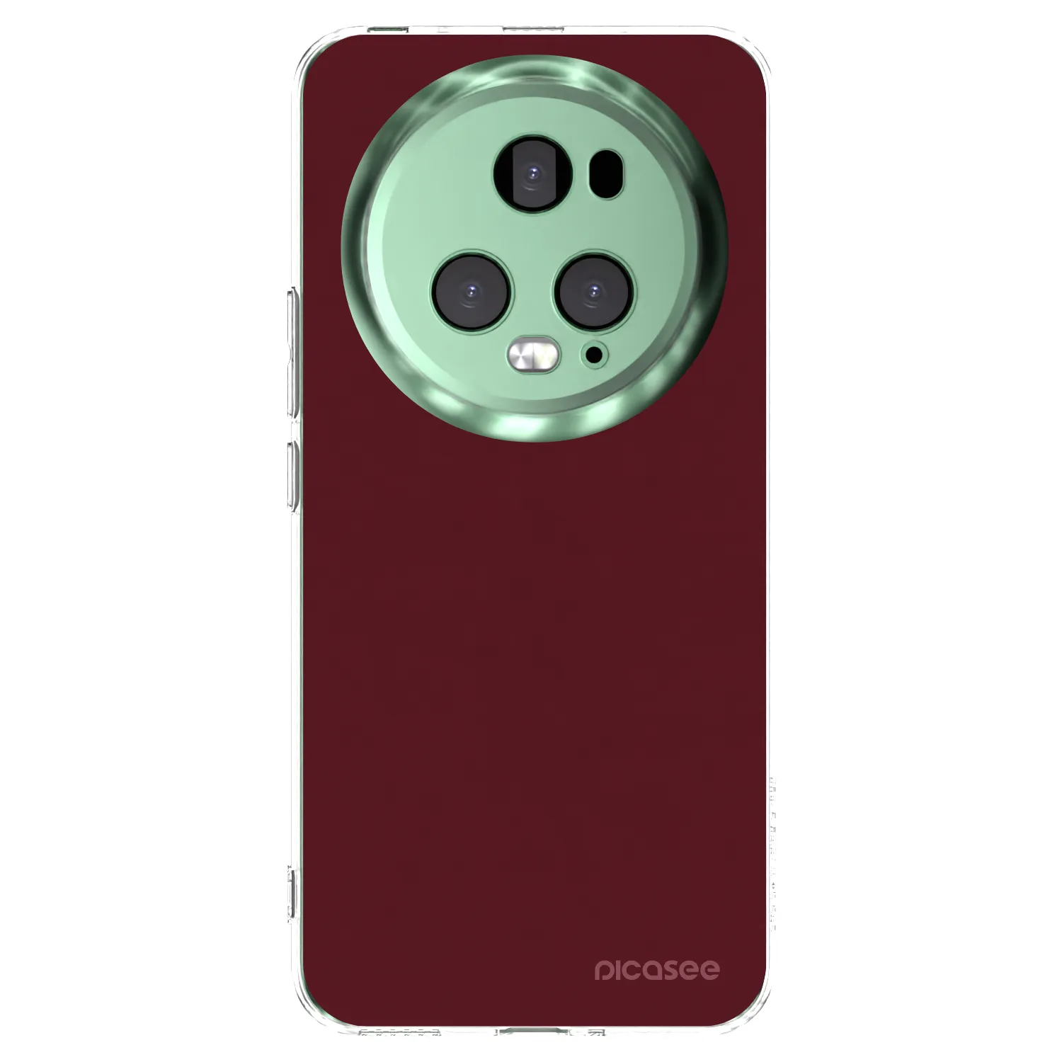 Picasee silikónový prehľadný obal pre Honor Magic5 Pro - Burgundy red