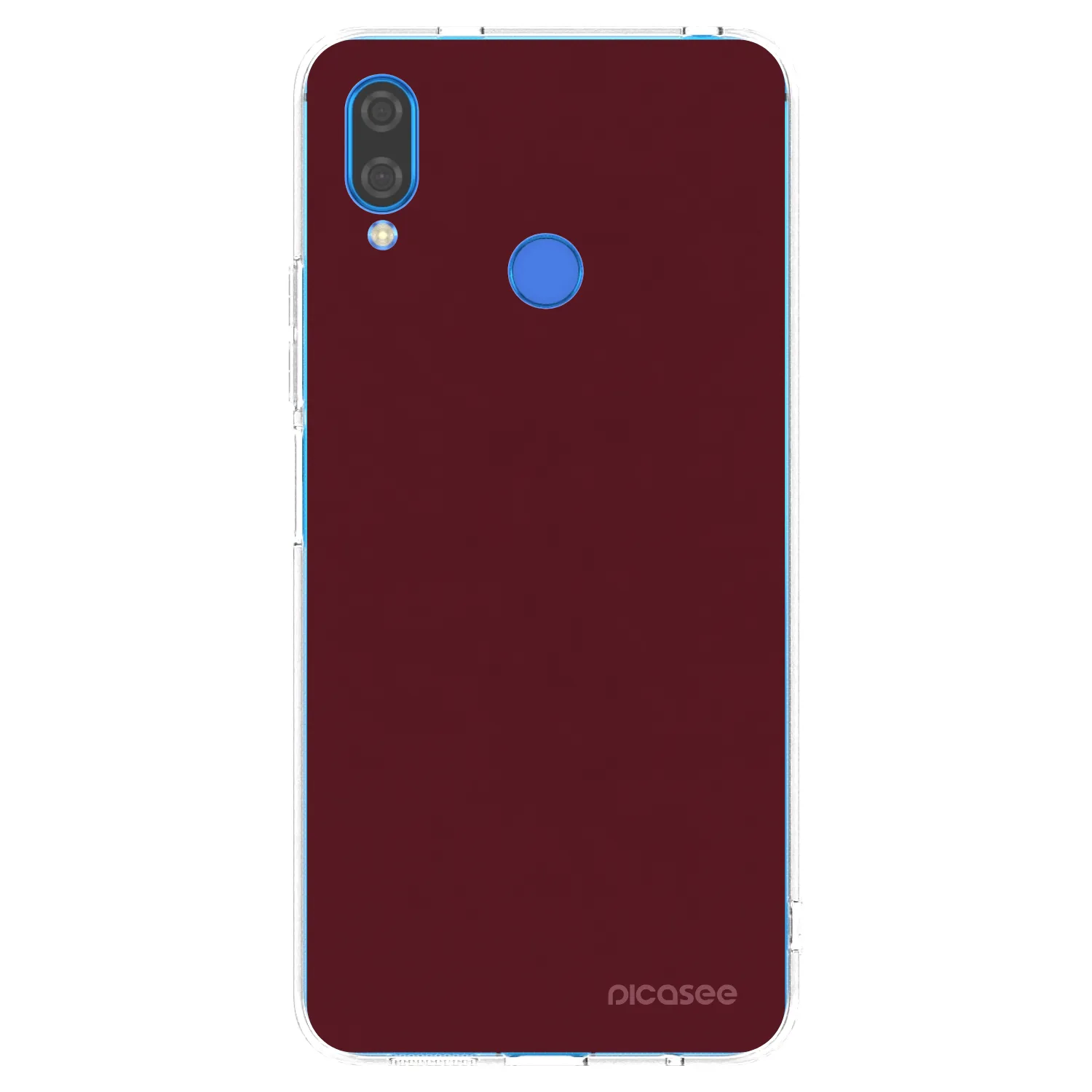 Picasee silikónový prehľadný obal pre Huawei Nova 3i - Burgundy red