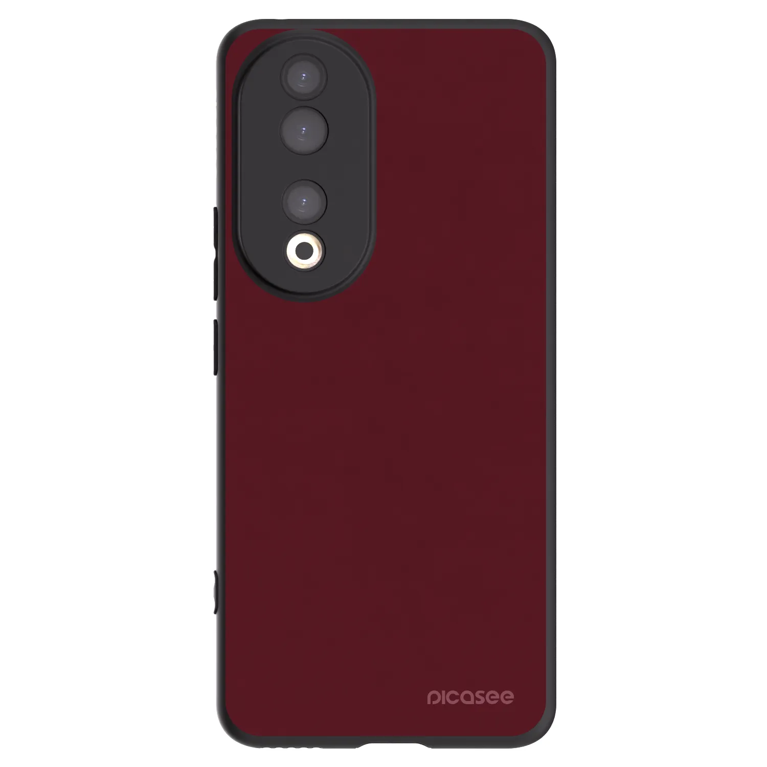 Picasee silikónový čierny obal pre Honor 90 5G - Burgundy red