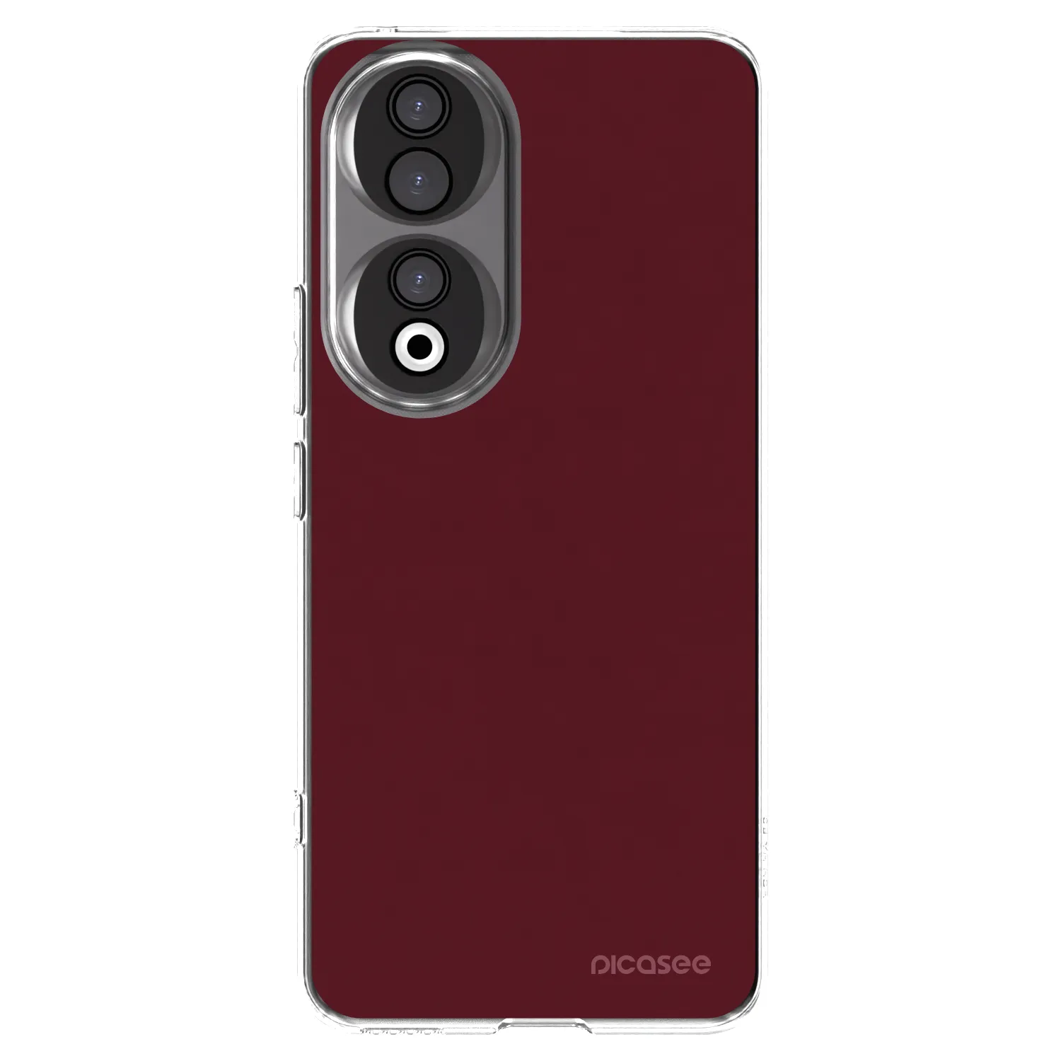 Picasee silikónový prehľadný obal pre Honor 90 5G - Burgundy red