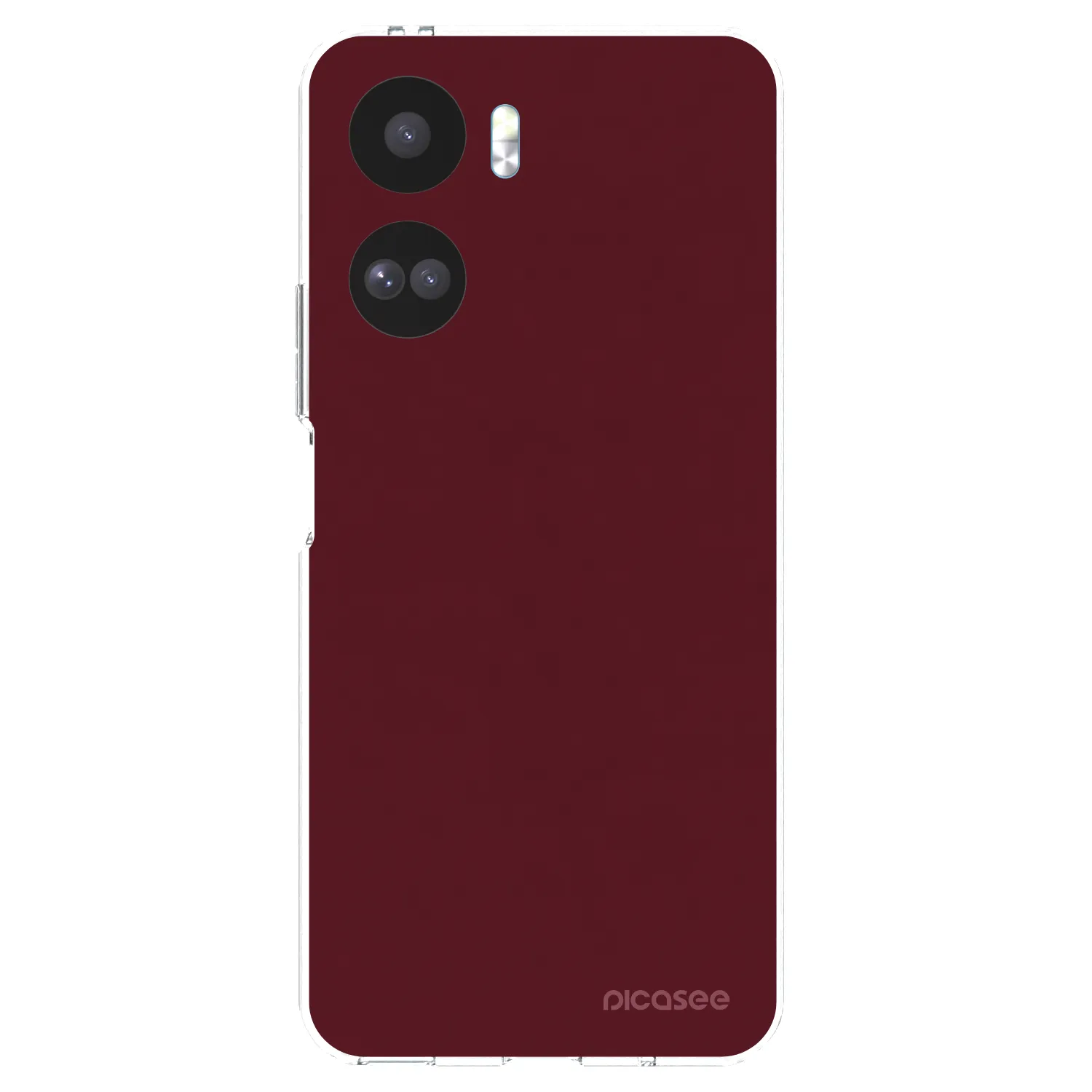 Picasee silikónový prehľadný obal pre Honor 90 Lite 5G - Burgundy red