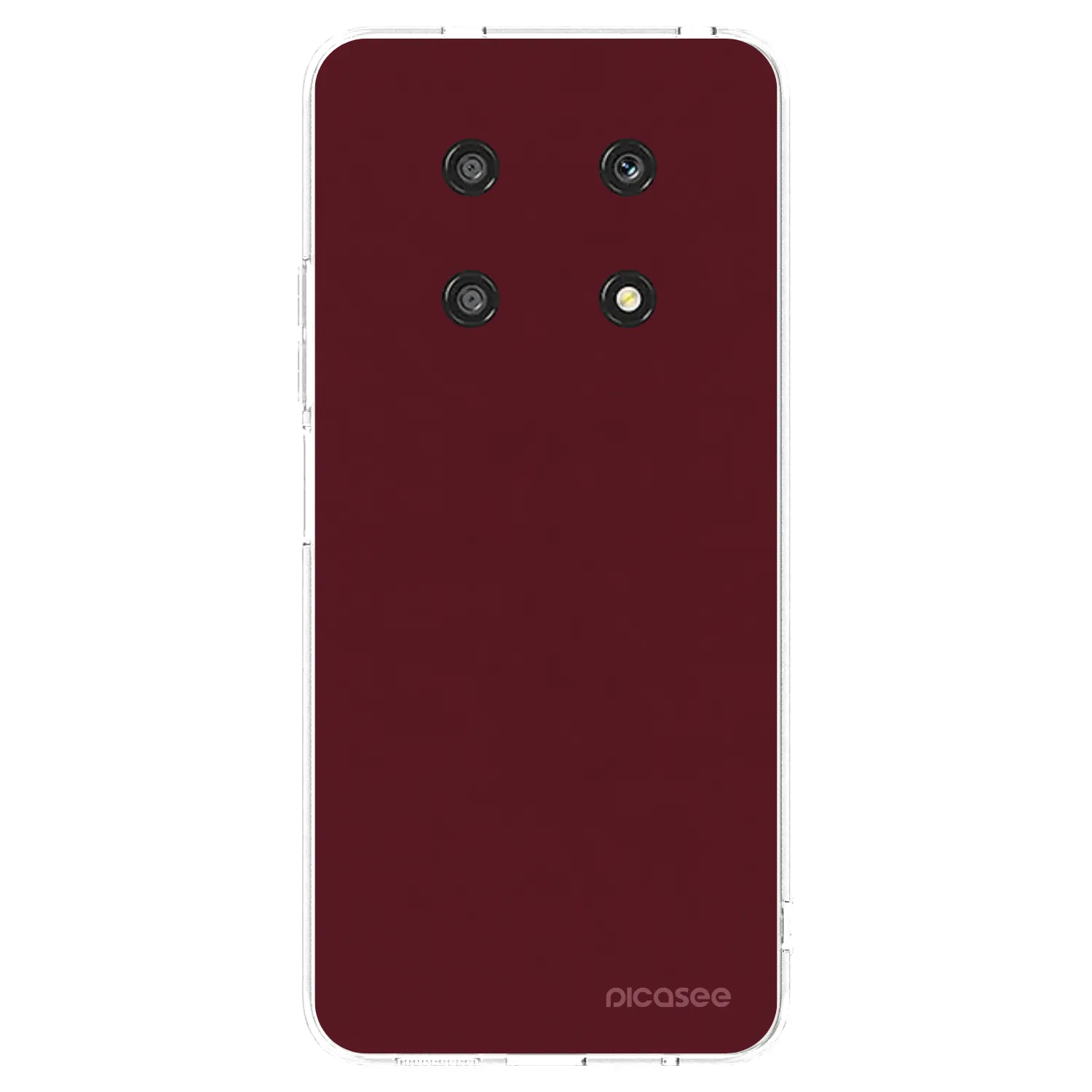 Picasee silikónový prehľadný obal pre Honor Magic4 Lite 5G - Burgundy red