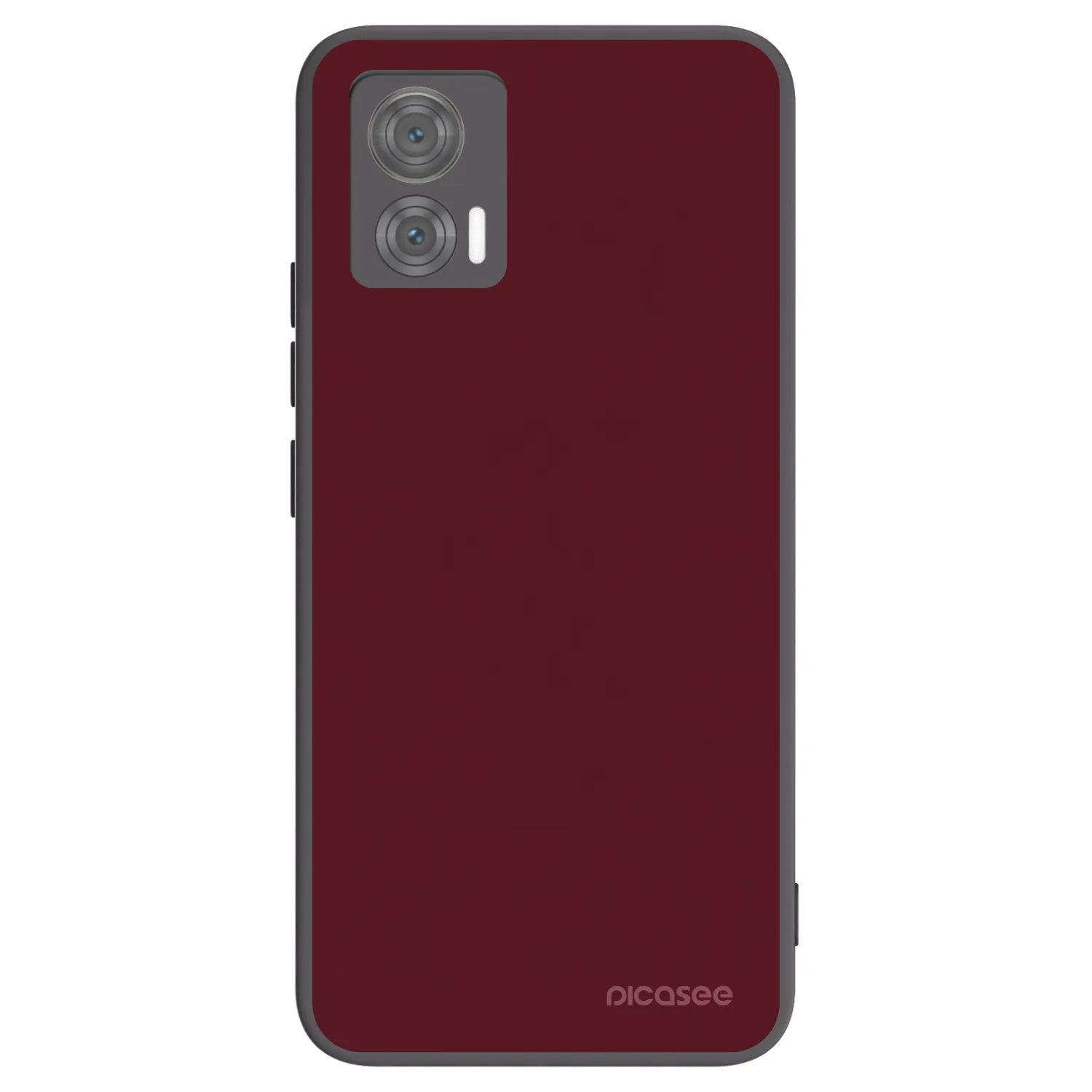 Picasee silikónový čierny obal pre Motorola Edge 30 Neo - Burgundy red