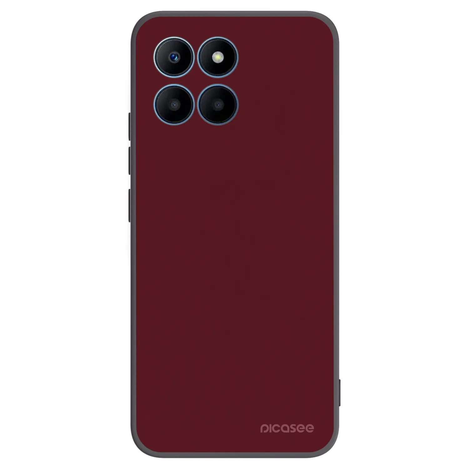 Picasee silikónový čierny obal pre Honor 70 Lite - Burgundy red