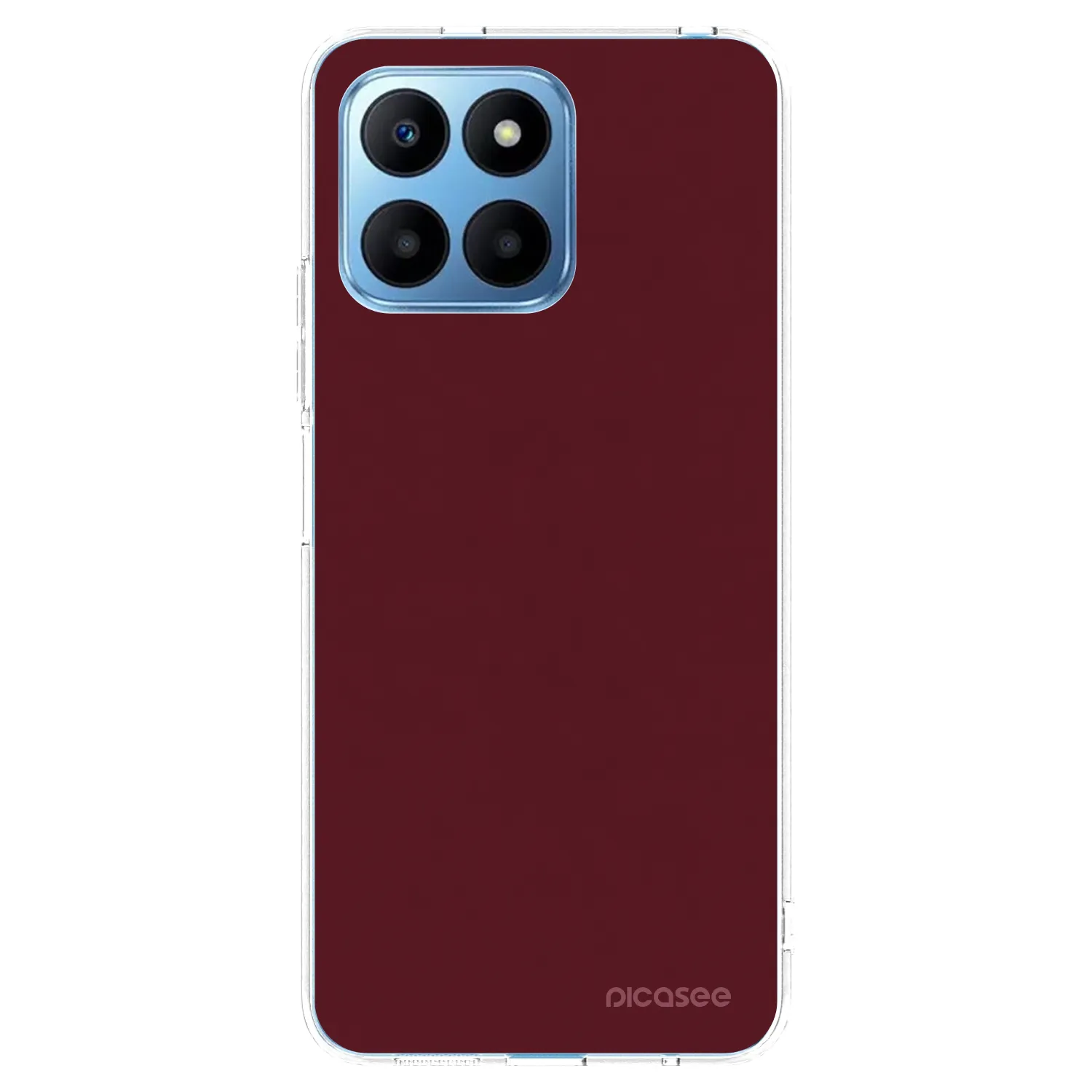 Picasee silikónový prehľadný obal pre Honor 70 Lite - Burgundy red