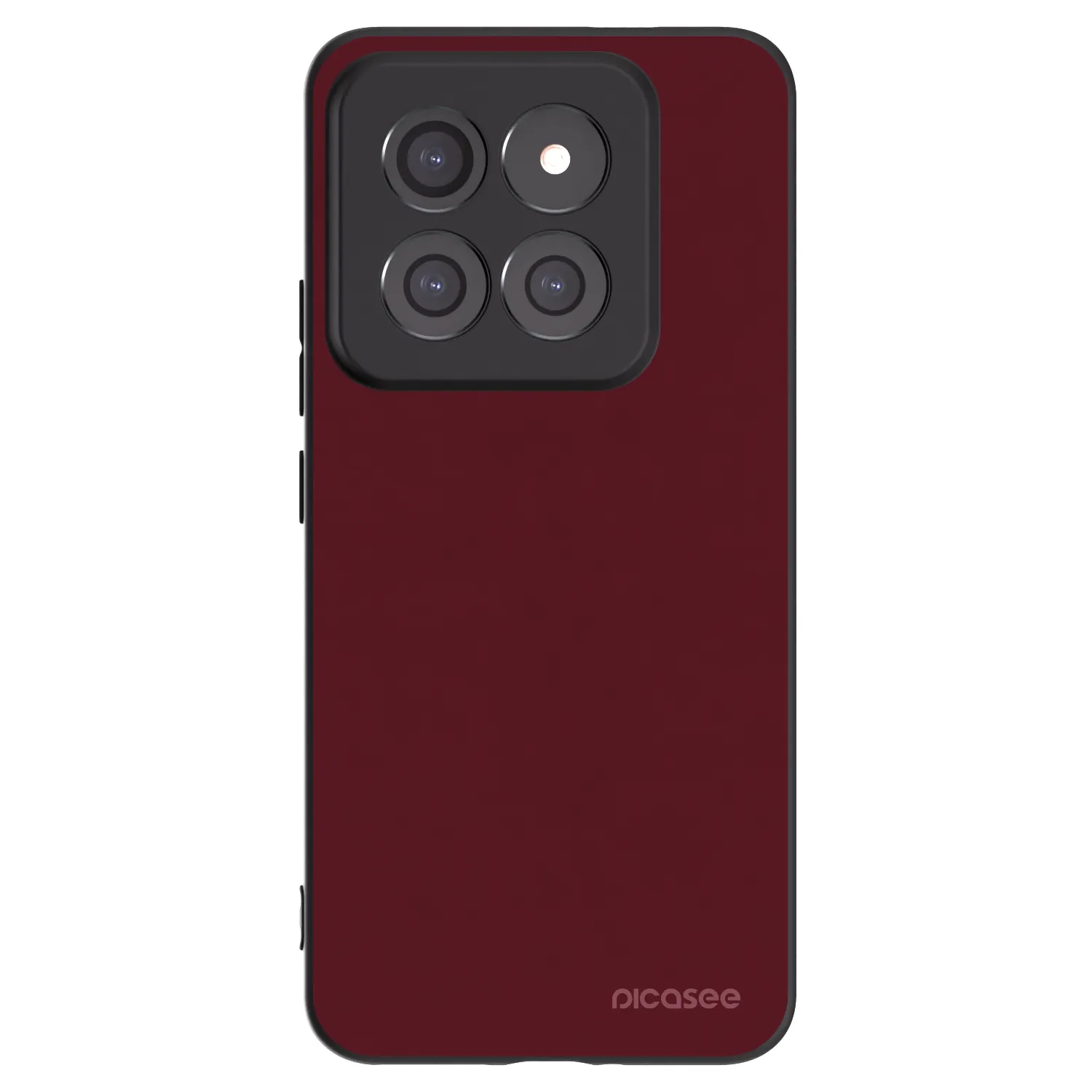 Picasee silikónový čierny obal pre Xiaomi 14 Pro - Burgundy red