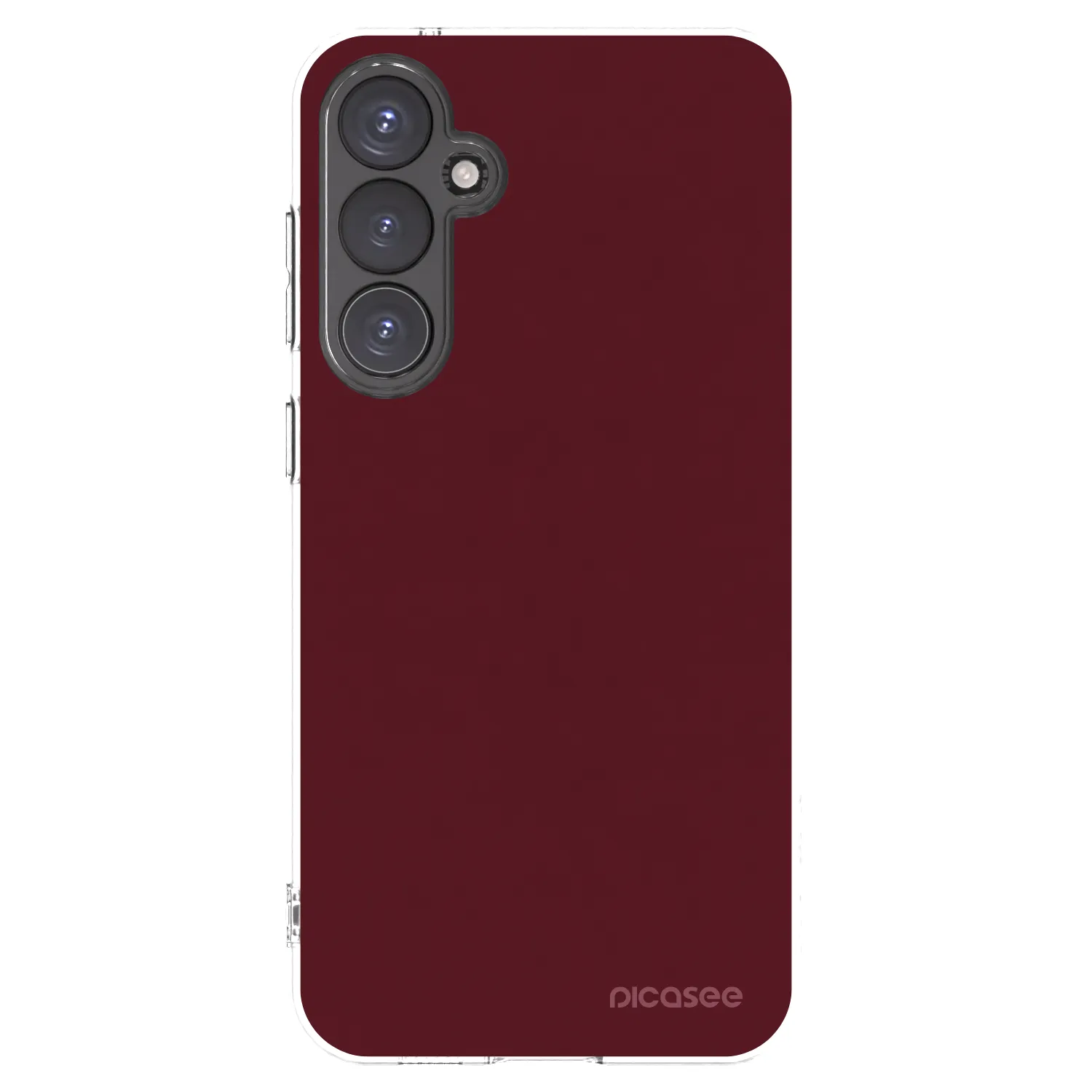 Picasee silikónový prehľadný obal pre Samsung Galaxy S23 FE S711B - Burgundy red