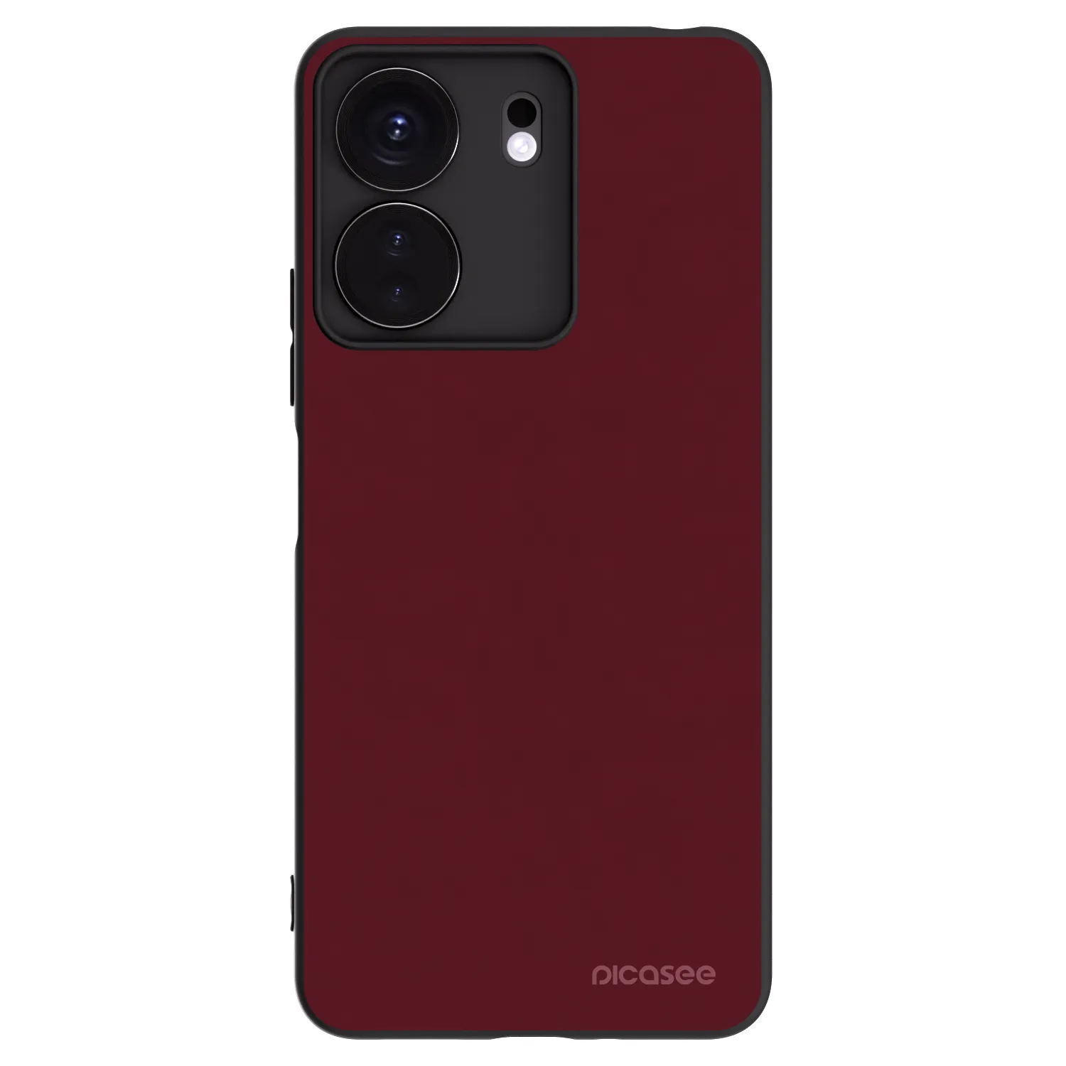 Picasee silikónový čierny obal pre Xiaomi Redmi 13C 4G - Burgundy red