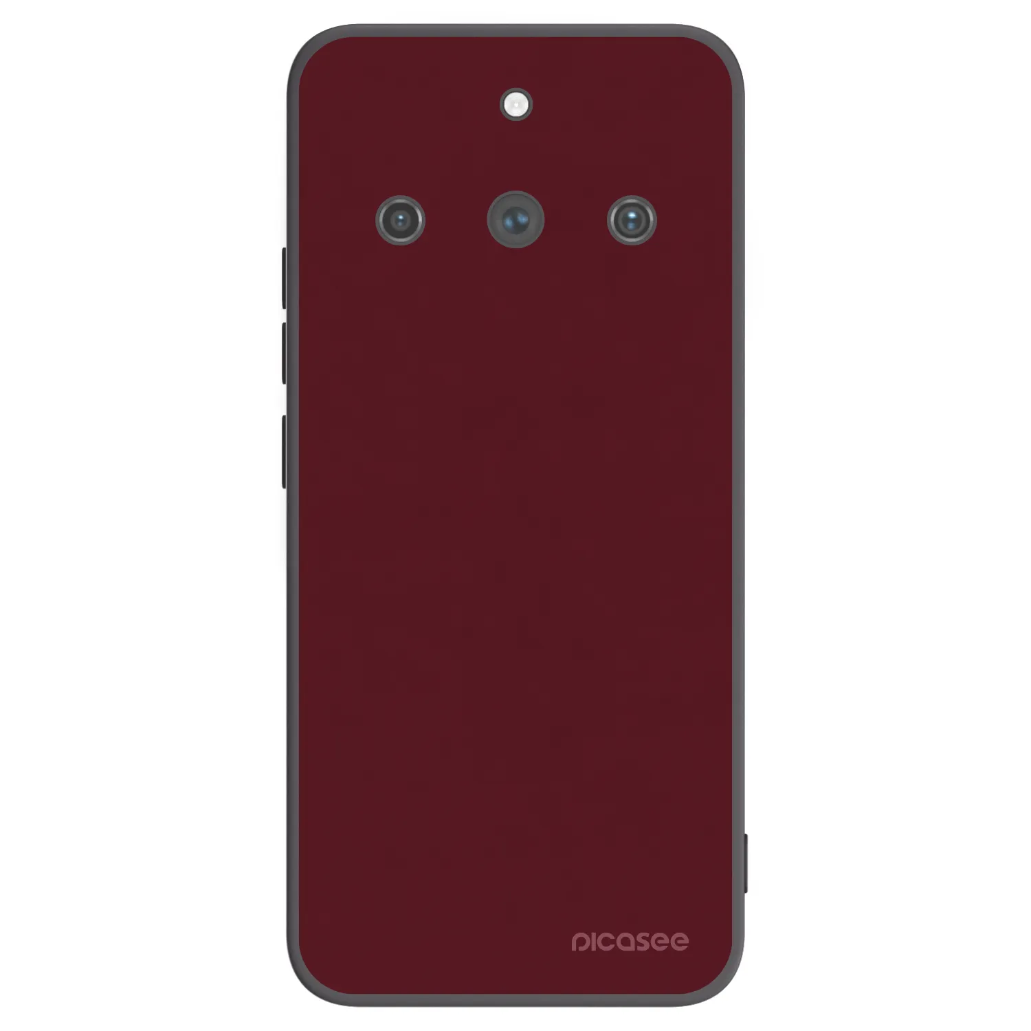 Picasee silikónový čierny obal pre Realme 11 Pro+ - Burgundy red