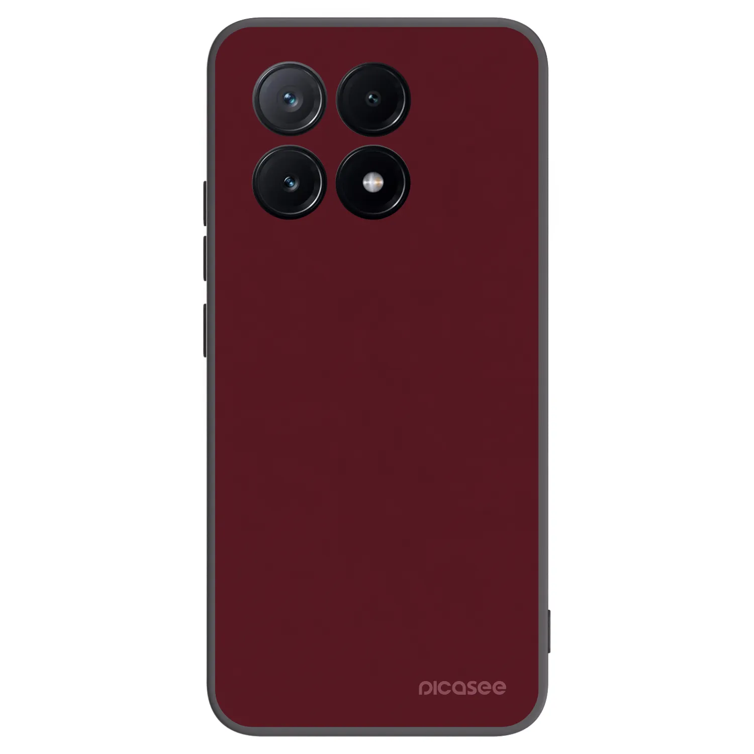 Picasee silikónový čierny obal pre Xiaomi Poco X6 Pro - Burgundy red