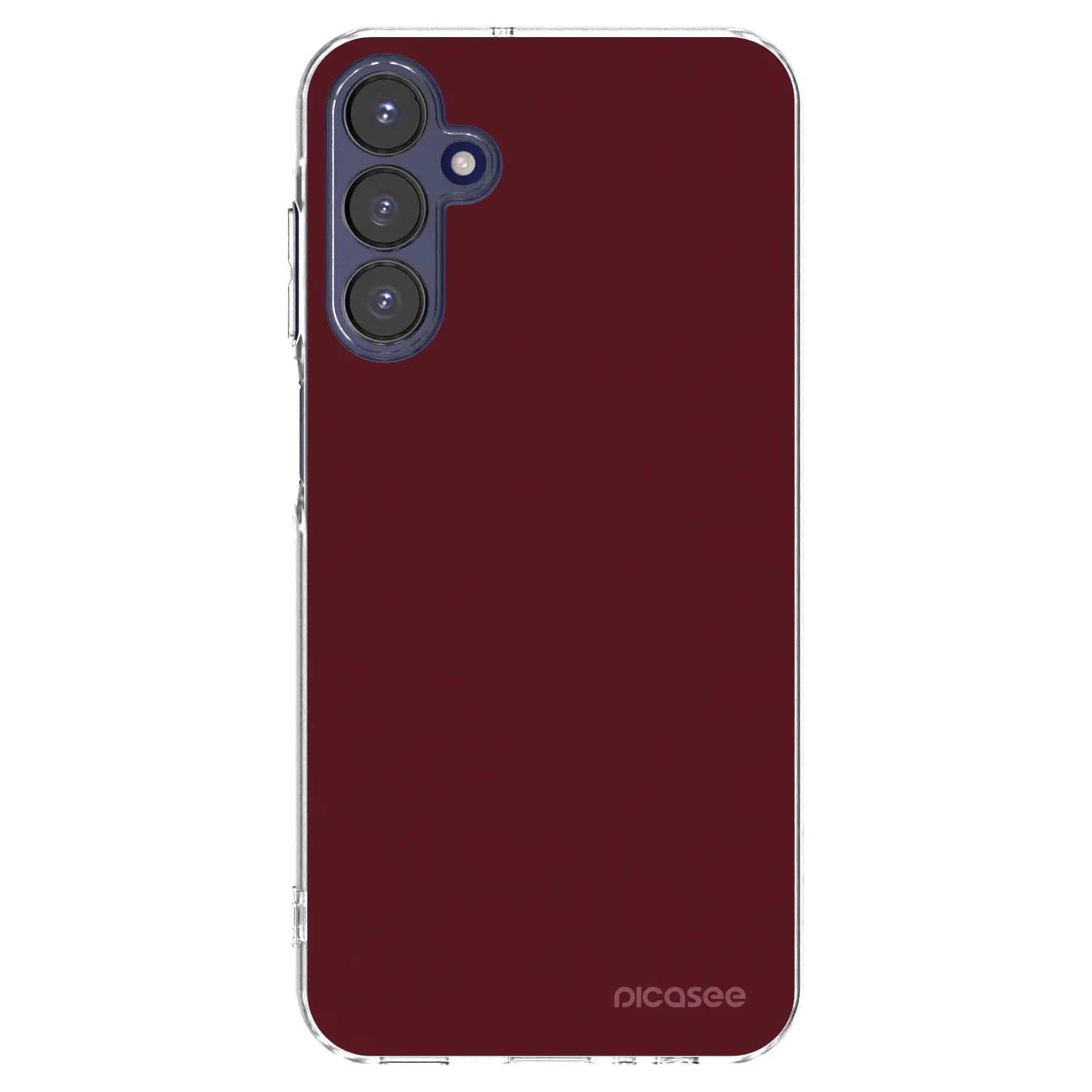 Picasee silikónový prehľadný obal pre Samsung Galaxy A15 A155F 4G - Burgundy red