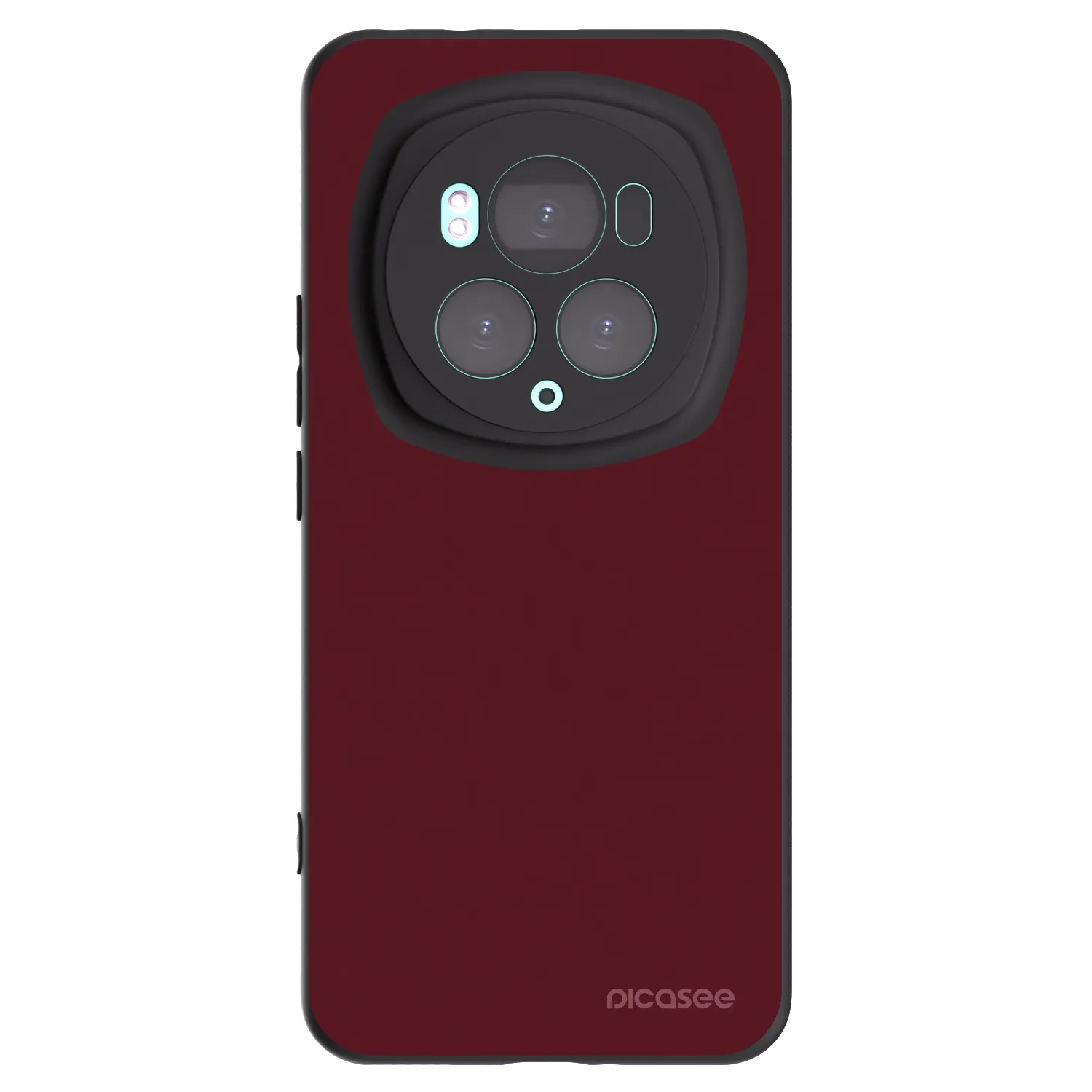 Picasee silikónový čierny obal pre Honor Magic6 Pro - Burgundy red