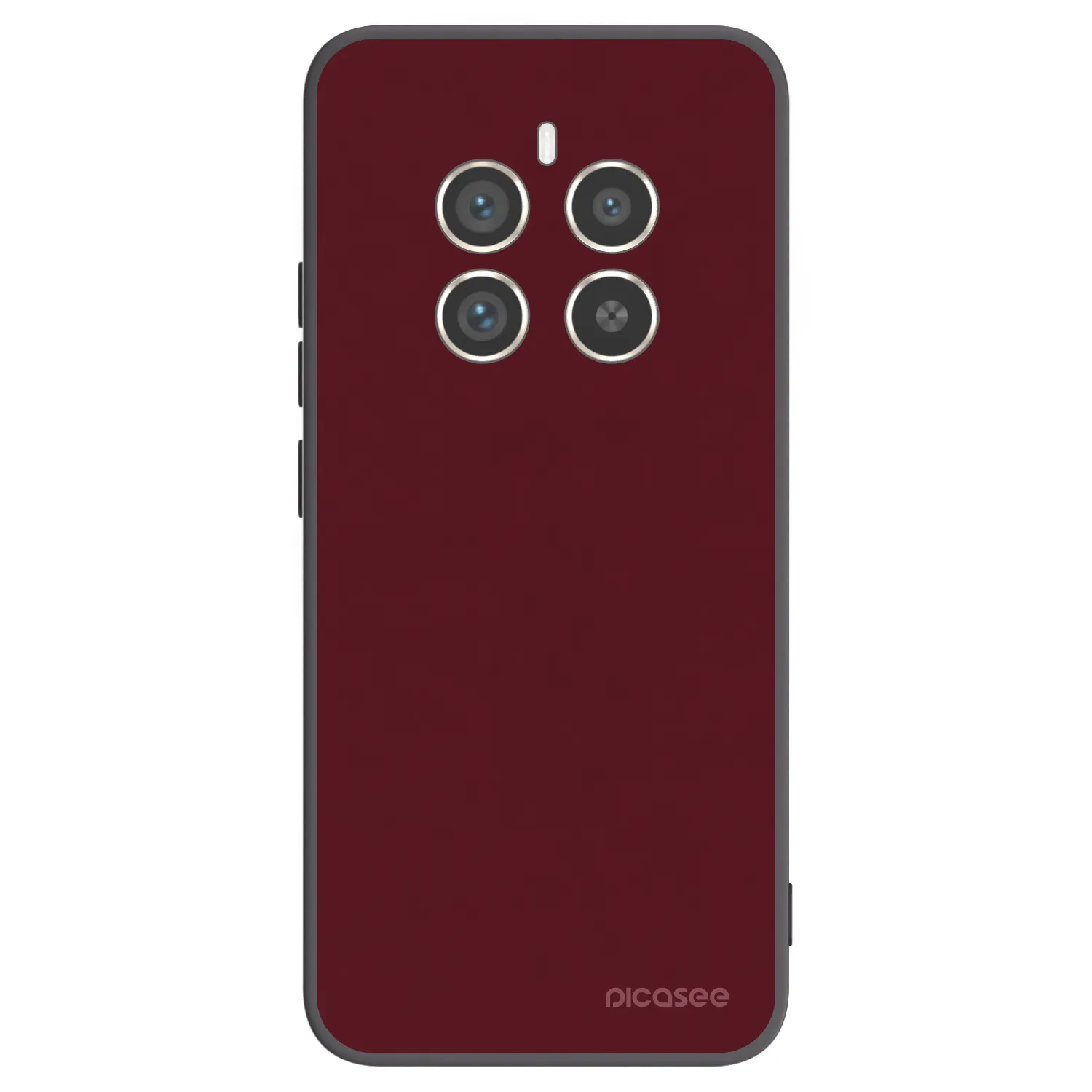 Picasee silikónový čierny obal pre Realme 12 Pro 5G - Burgundy red