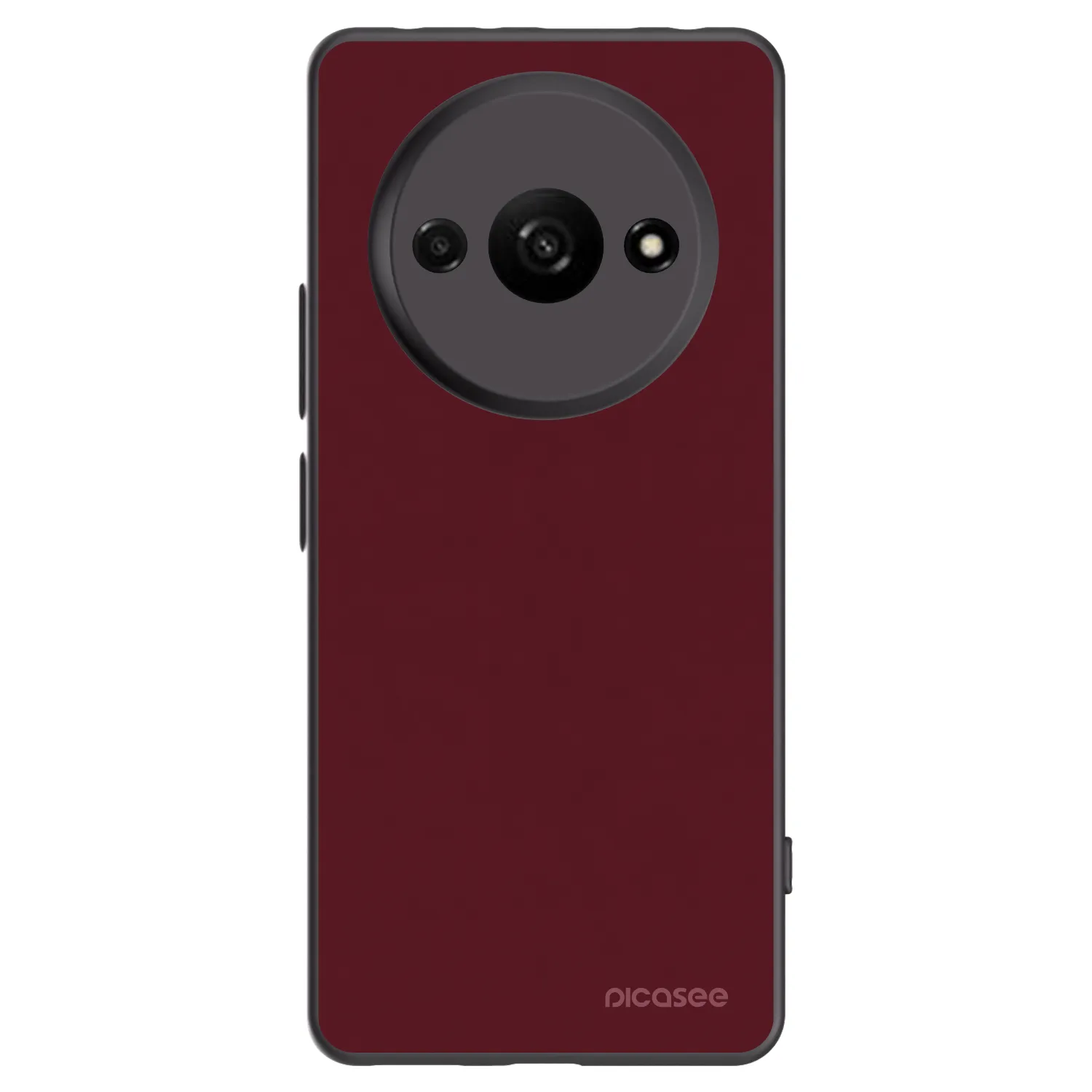 Picasee silikónový čierny obal pre Xiaomi Redmi A3 - Burgundy red