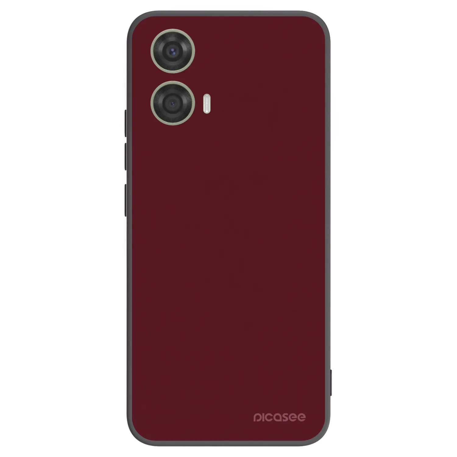 Picasee silikónový čierny obal pre Motorola Moto G24 - Burgundy red