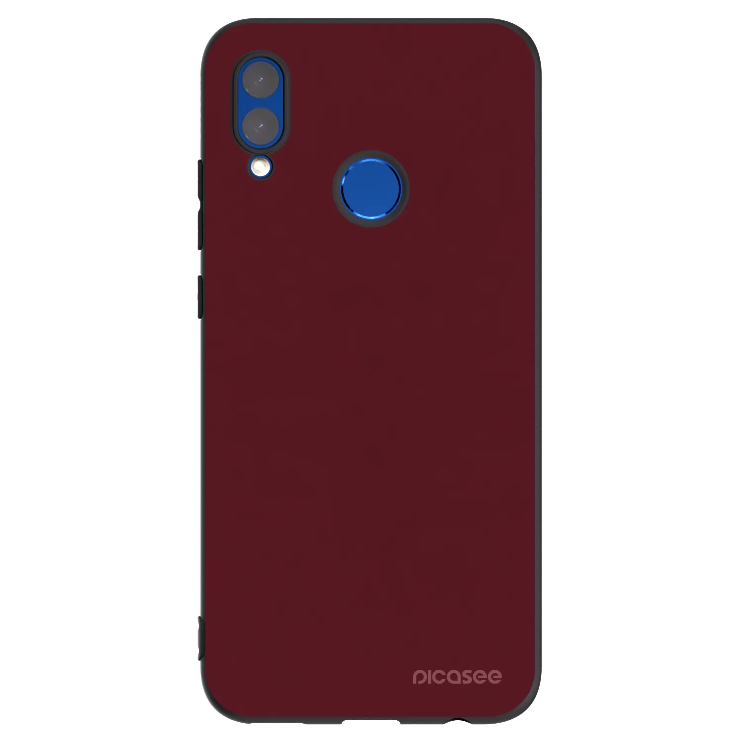 Picasee silikónový čierny obal pre Huawei P Smart 2019 - Burgundy red