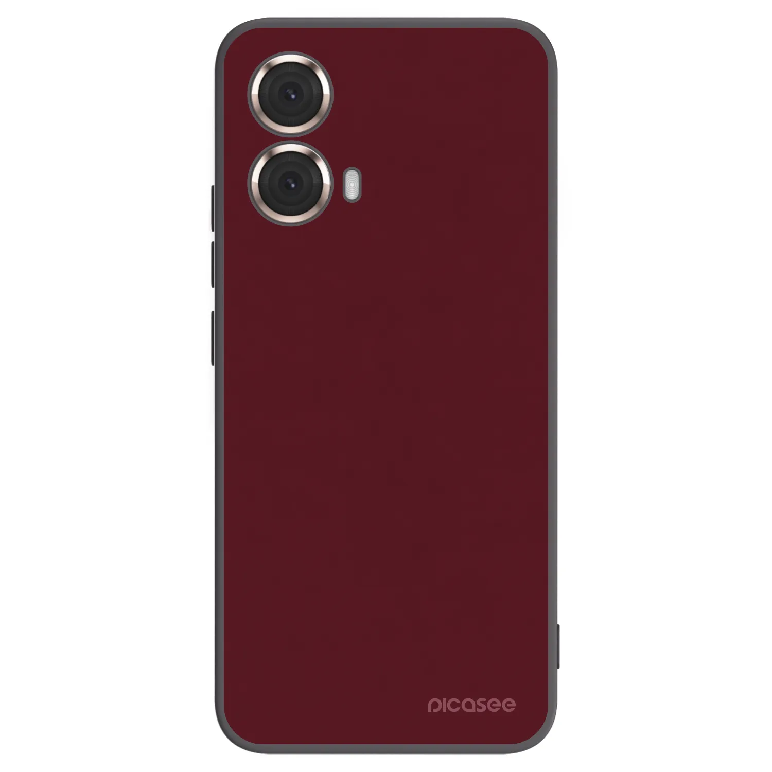 Picasee silikónový čierny obal pre Motorola Moto G85 - Burgundy red