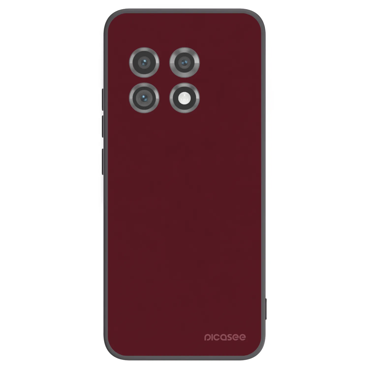 Picasee silikónový čierny obal pre OnePlus 11 5G - Burgundy red