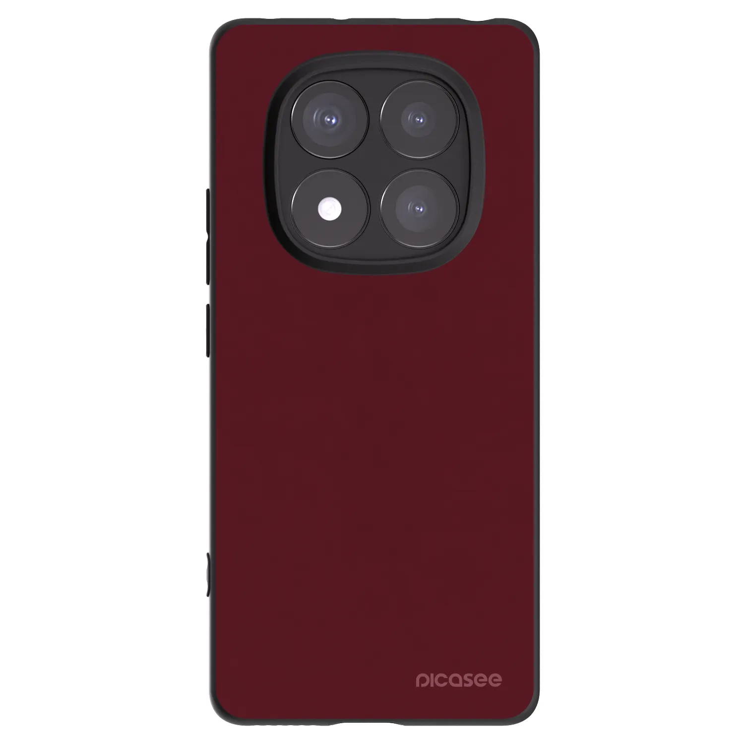Picasee silikónový čierny obal pre Xiaomi Redmi Note 14 Pro 5G - Burgundy red