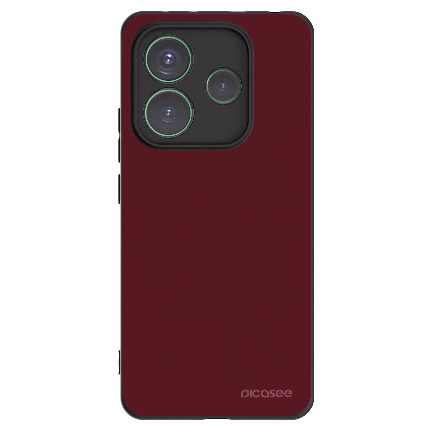 Picasee silikónový čierny obal pre Xiaomi Redmi Note 14 5G - Burgundy red