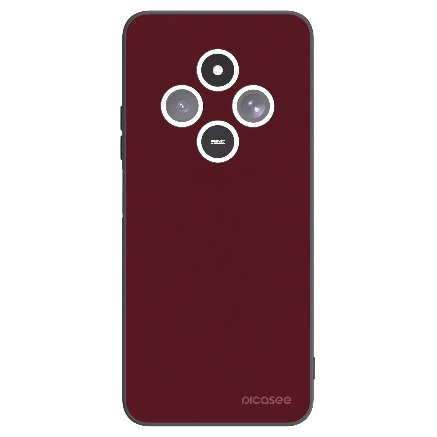Picasee silikónový čierny obal pre Xiaomi Redmi 14C - Burgundy red