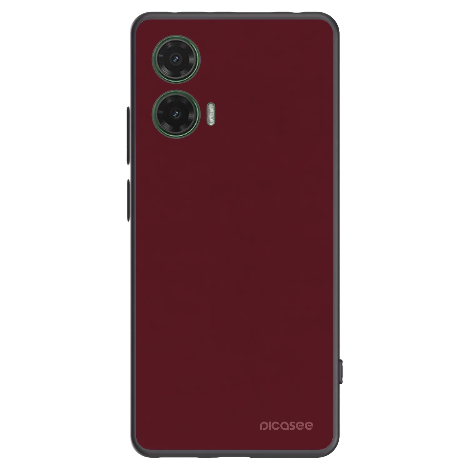 Picasee silikónový čierny obal pre Motorola Moto G35 5G - Burgundy red