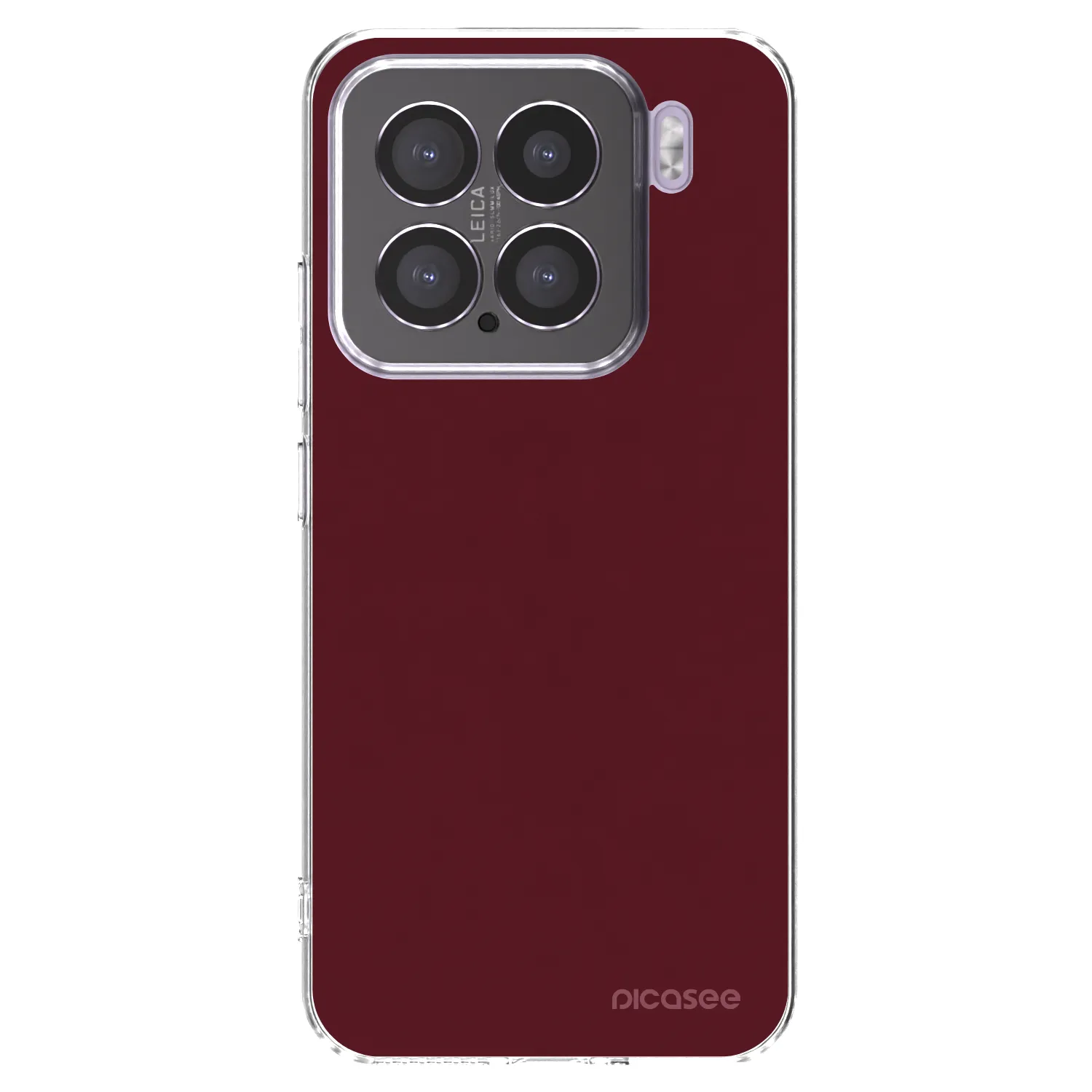 Picasee silikónový prehľadný obal pre Xiaomi 15 - Burgundy red