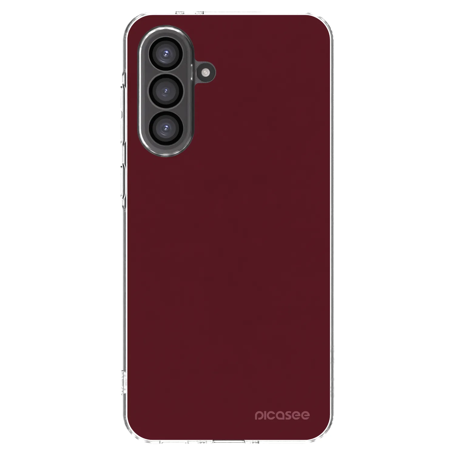 Picasee silikónový prehľadný obal pre Samsung Galaxy A56 5G A566B - Burgundy red