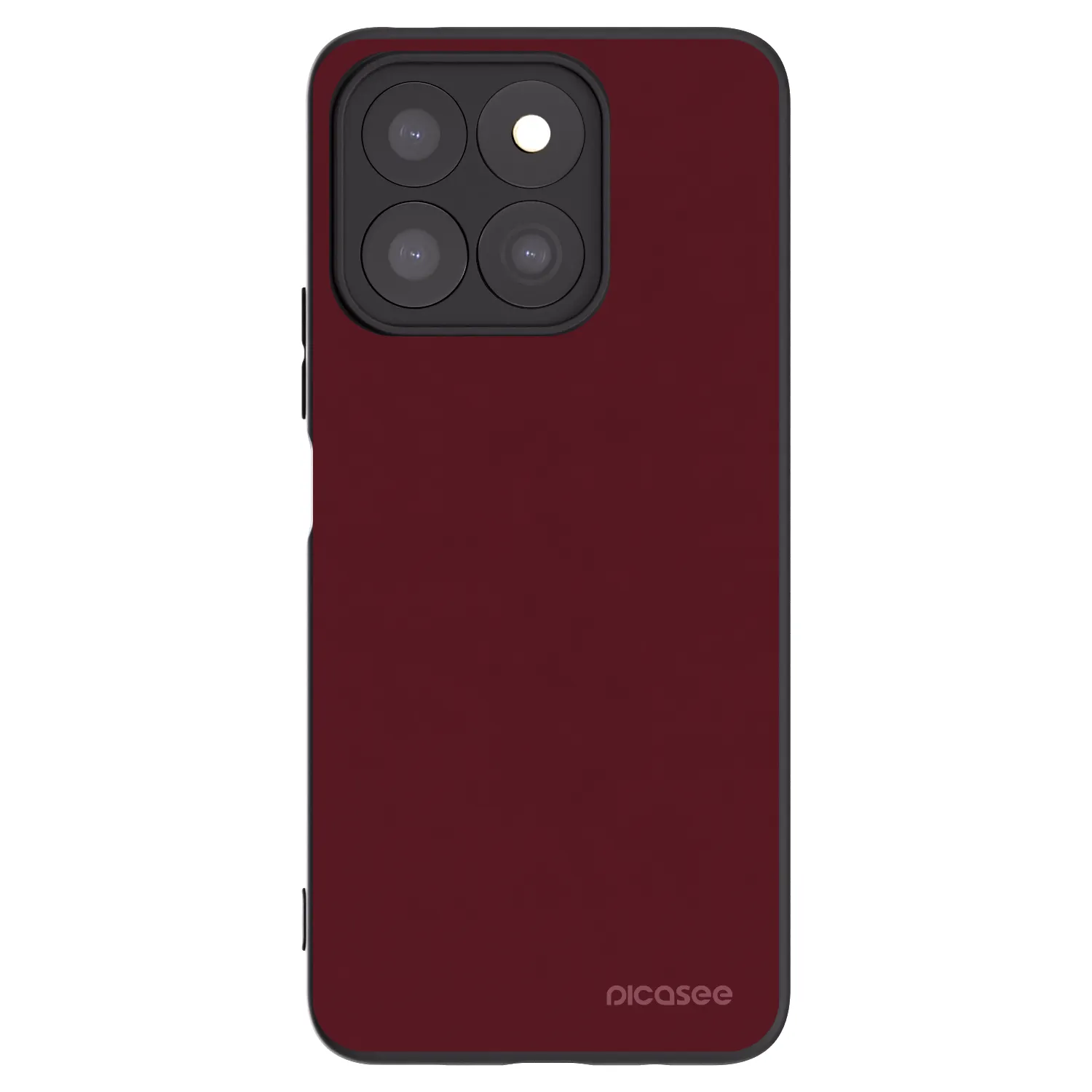 Picasee silikónový čierny obal pre Honor X8c - Burgundy red