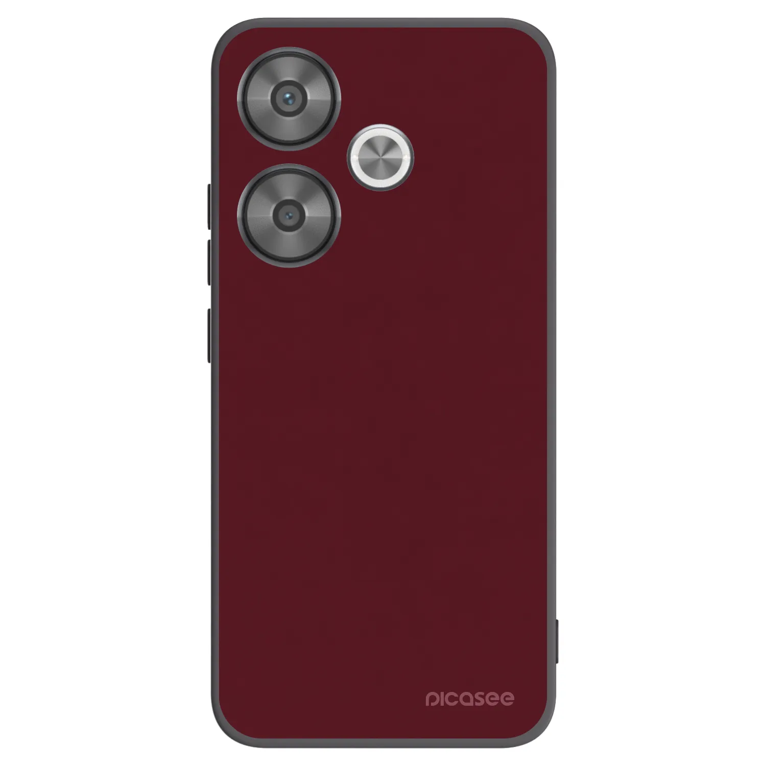 Picasee silikónový čierny obal pre Xiaomi Poco F6 - Burgundy red