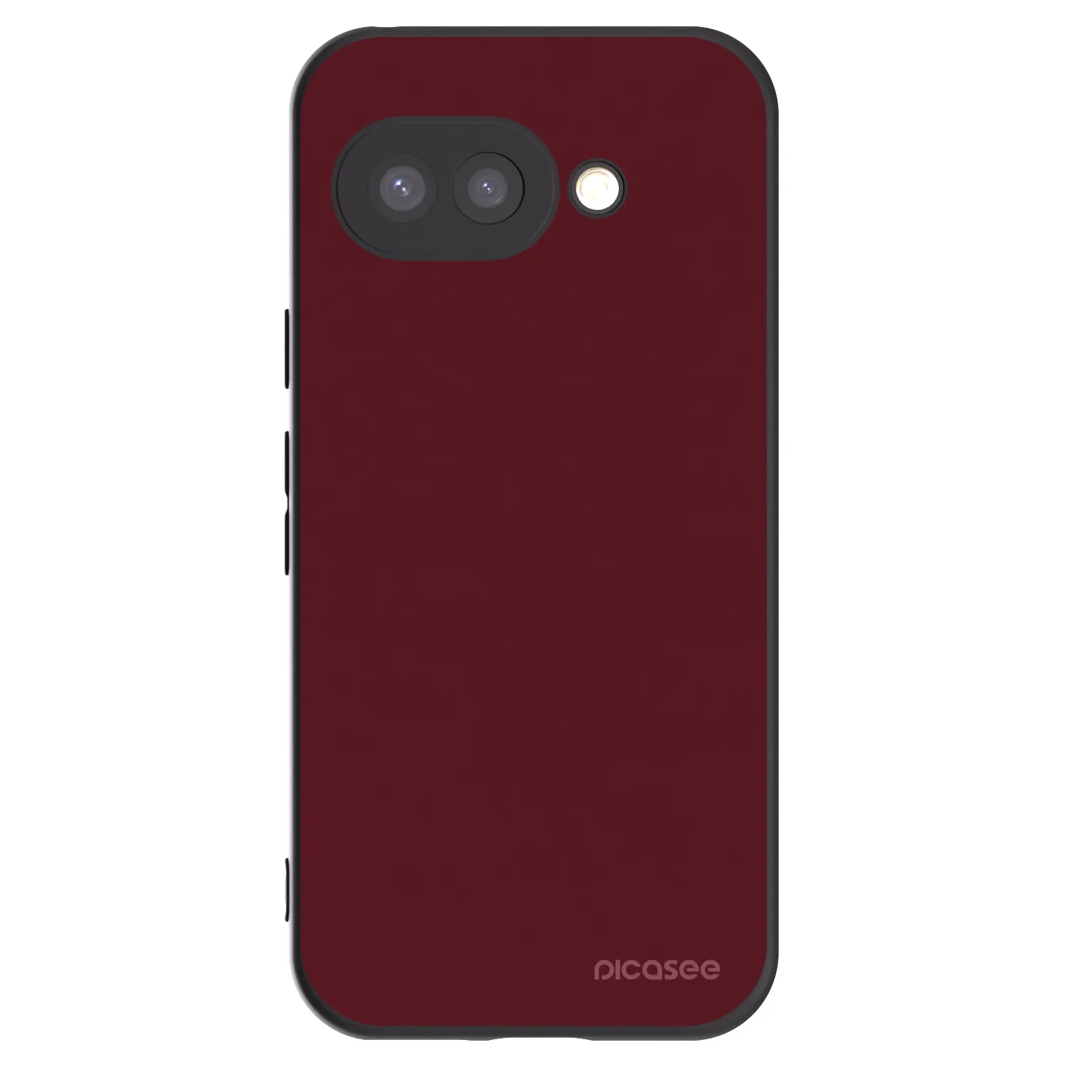Picasee silikónový čierny obal pre Google Pixel 9a - Burgundy red