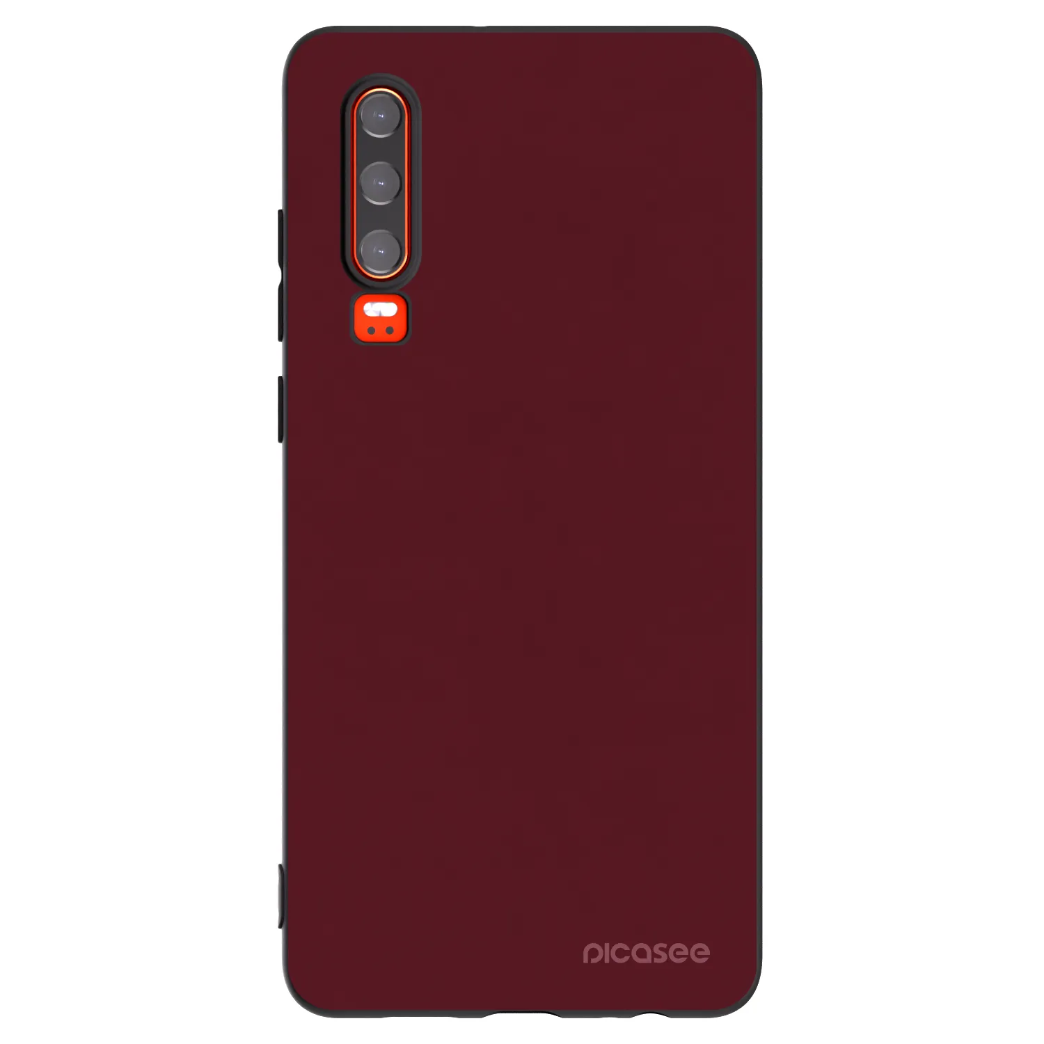 Picasee silikónový čierny obal pre Huawei P30 - Burgundy red