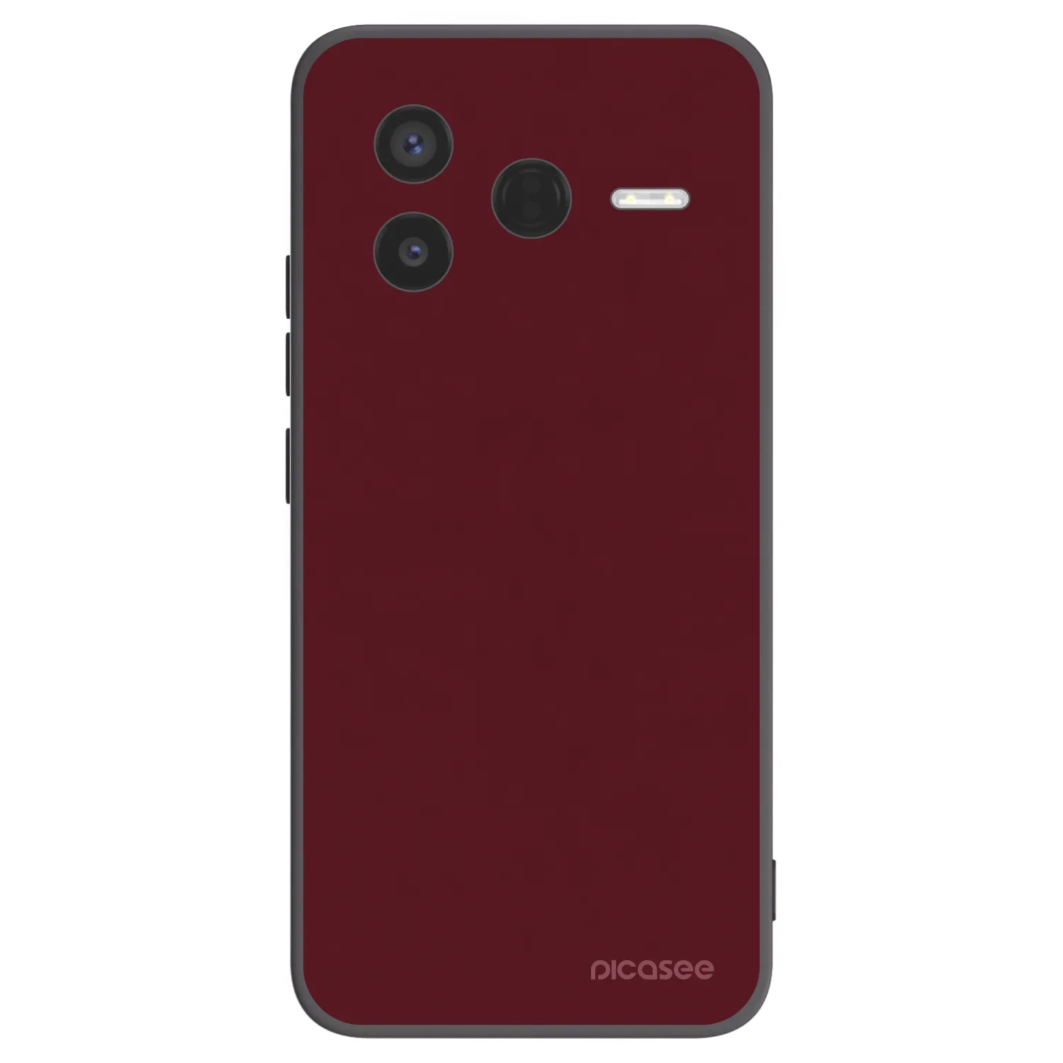 Picasee silikónový čierny obal pre Xiaomi Poco F7 Pro 5G - Burgundy red