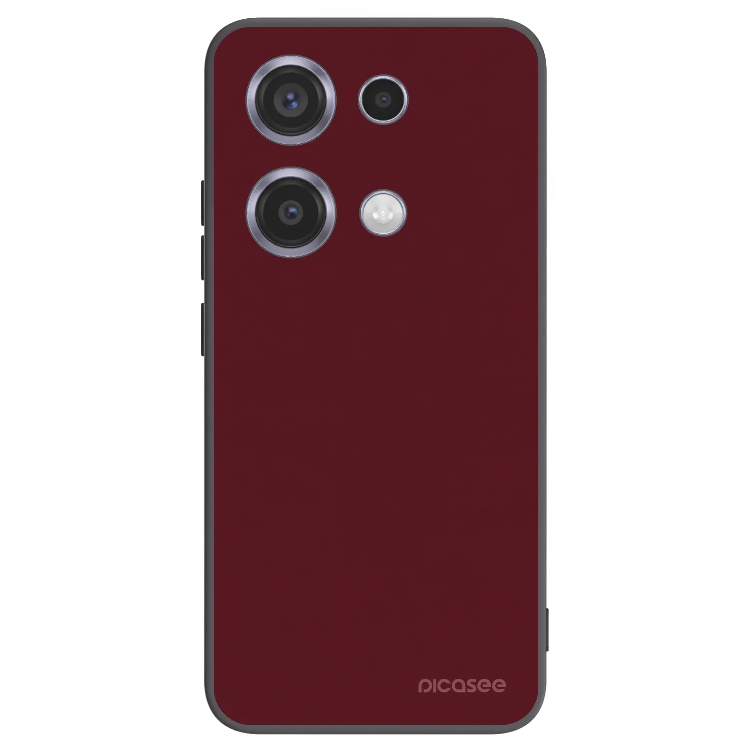 Picasee silikónový čierny obal pre Xiaomi Redmi Note 14S - Burgundy red