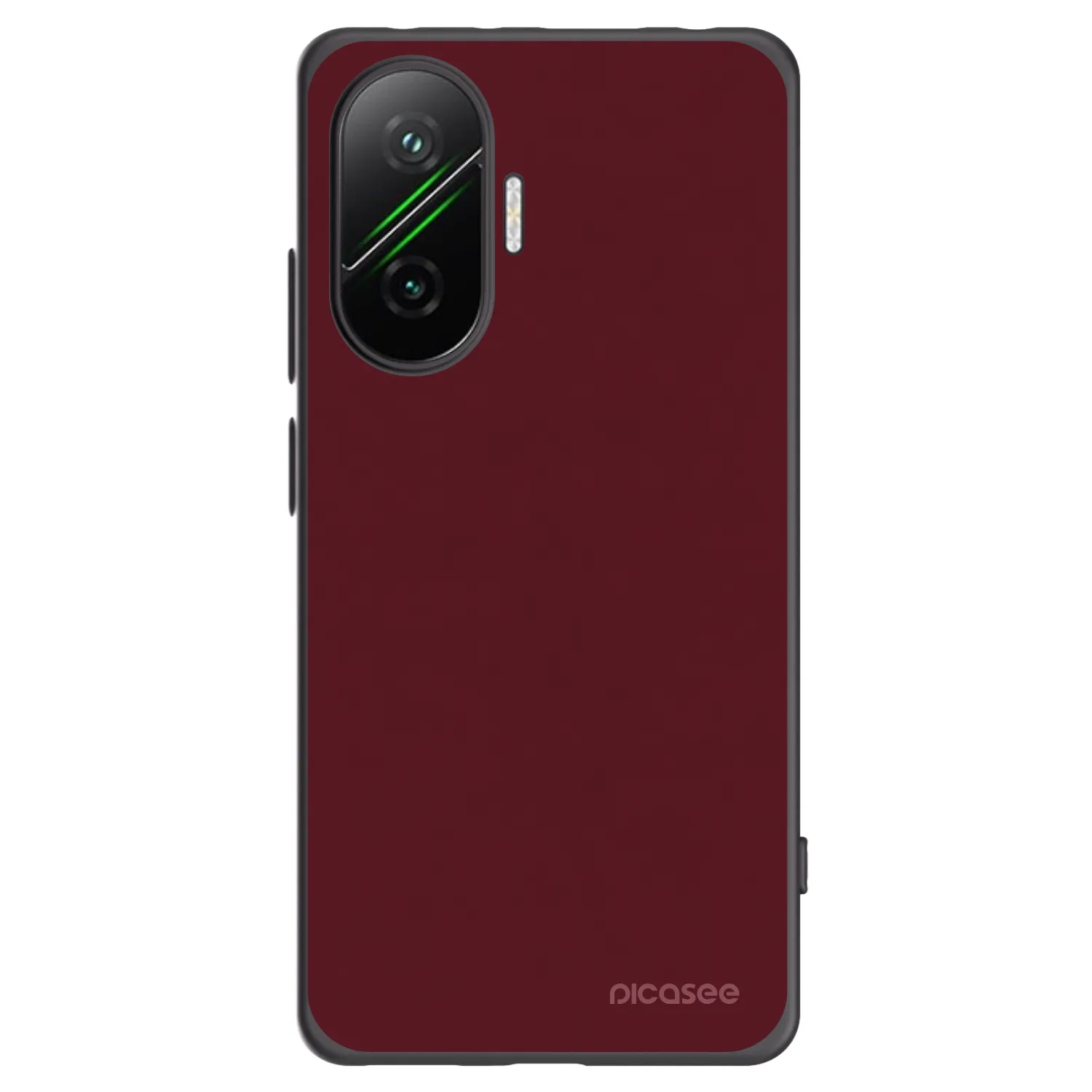 Picasee silikónový čierny obal pre Xiaomi Poco F7 5G - Burgundy red