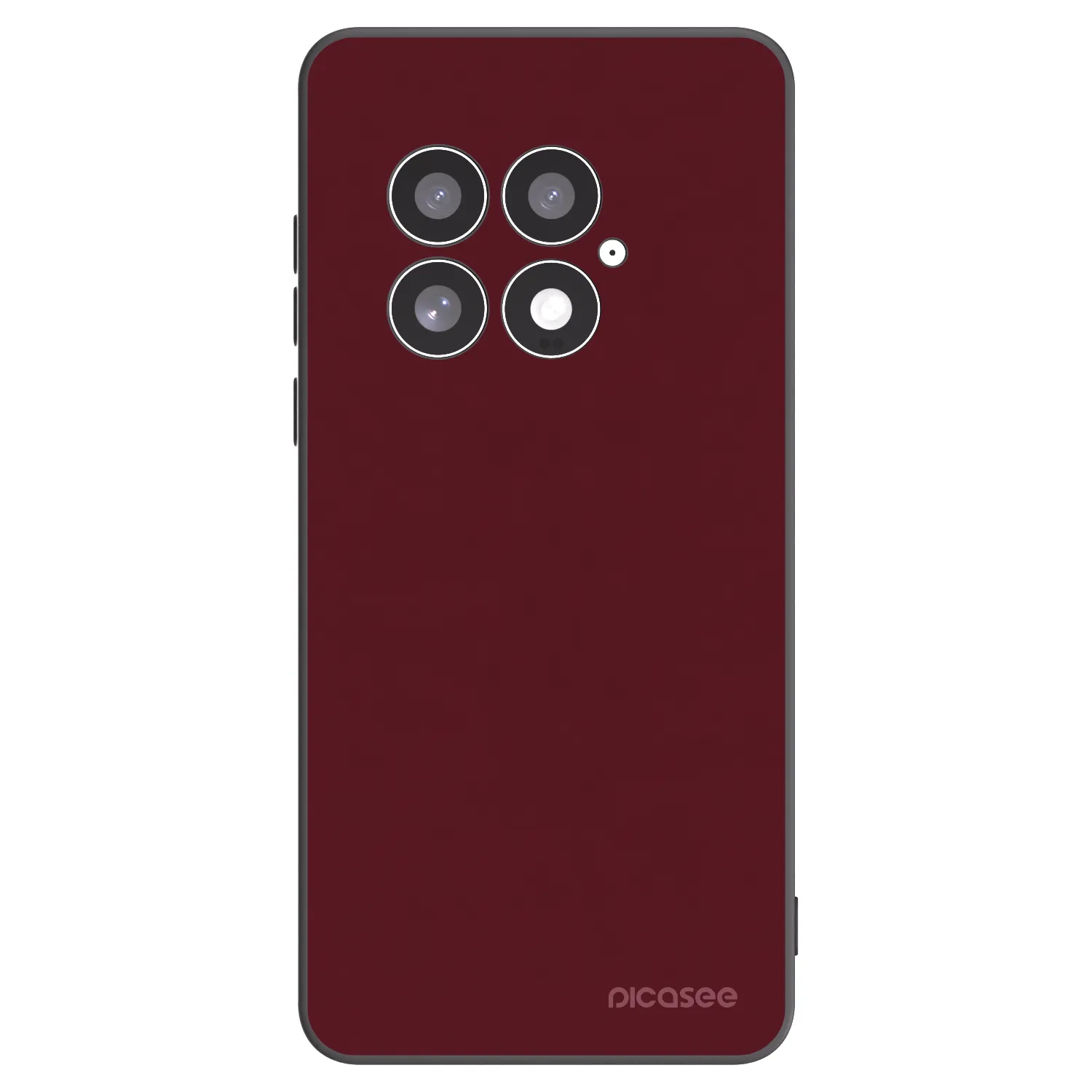 Picasee silikónový čierny obal pre OnePlus 13 5G - Burgundy red